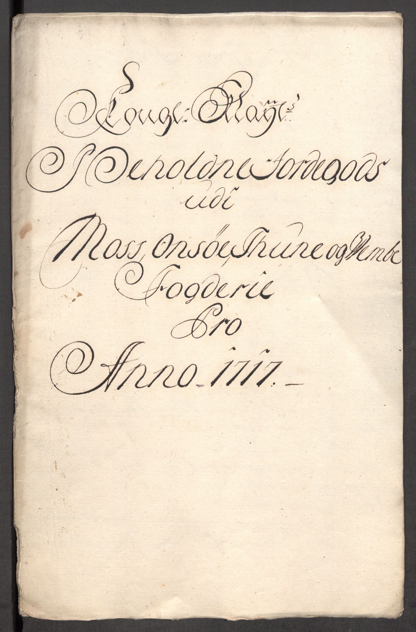 Rentekammeret inntil 1814, Reviderte regnskaper, Fogderegnskap, RA/EA-4092/R04/L0141: Fogderegnskap Moss, Onsøy, Tune, Veme og Åbygge, 1717, s. 96