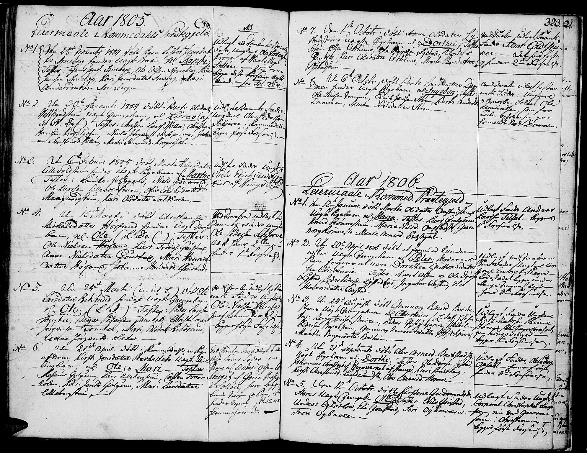 Romedal prestekontor, AV/SAH-PREST-004/K/L0001: Ministerialbok nr. 1, 1799-1814, s. 320