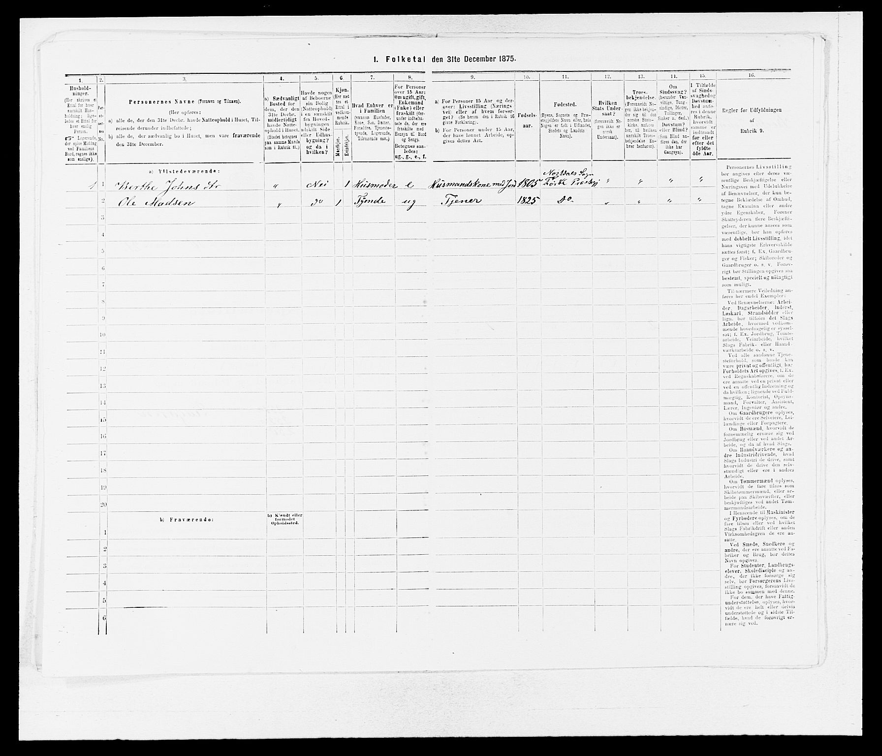 SAB, Folketelling 1875 for 1432P Førde prestegjeld, 1875, s. 1204