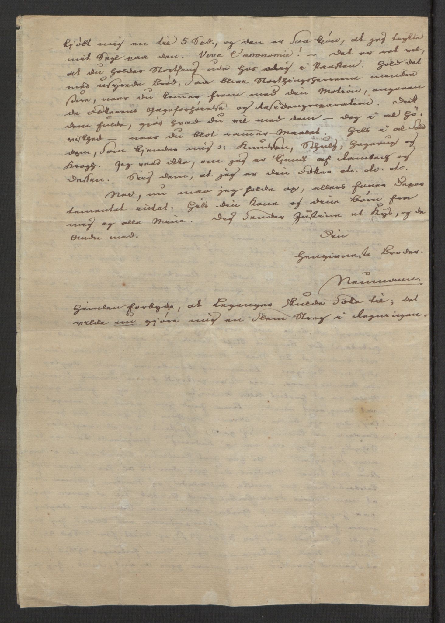 Blom, Gustav Peter, AV/RA-PA-0568/F/L0001/0002: Brev og manuskripter / Brev fra bl.a. Esmarch, Løvenskiold, Wedel Jarlsberg, Schwach, Grøgaard, Neumann, Hans Jørgen Blom, 1812-1863, s. 13