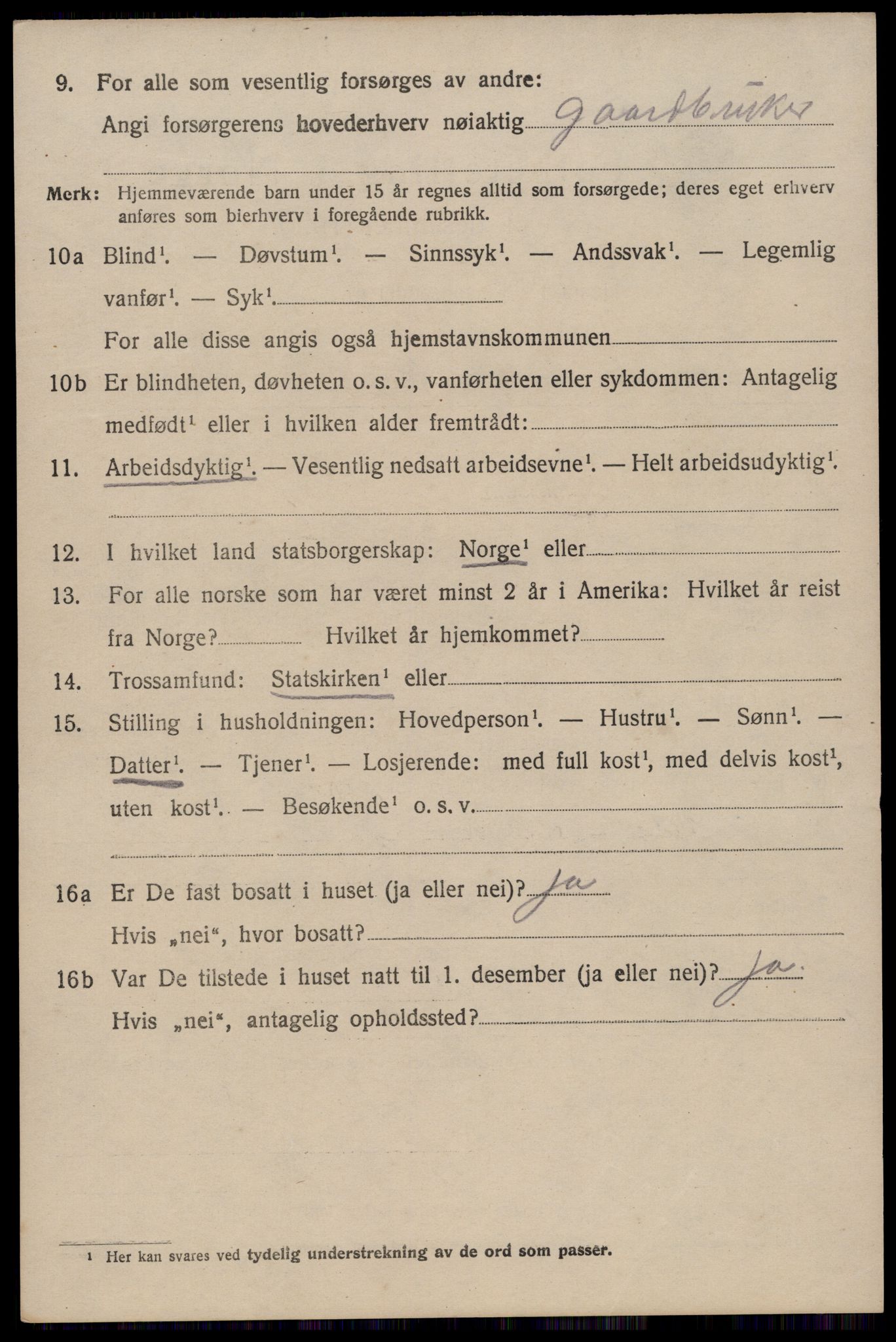 SAST, Folketelling 1920 for 1126 Hetland herred, 1920, s. 3580