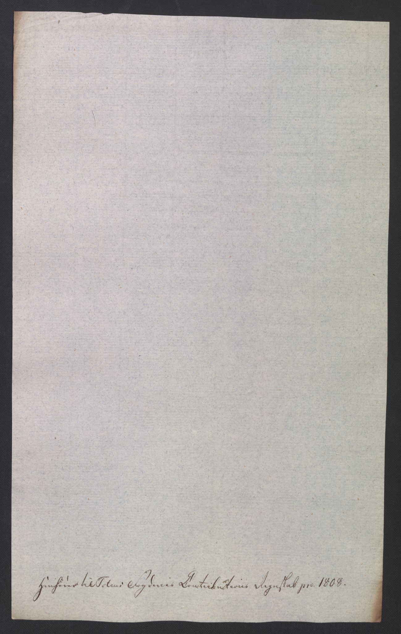 Rentekammeret inntil 1814, Reviderte regnskaper, Fogderegnskap, AV/RA-EA-4092/R19/L1396: Fogderegnskap Toten, Hadeland og Vardal, 1808, s. 311