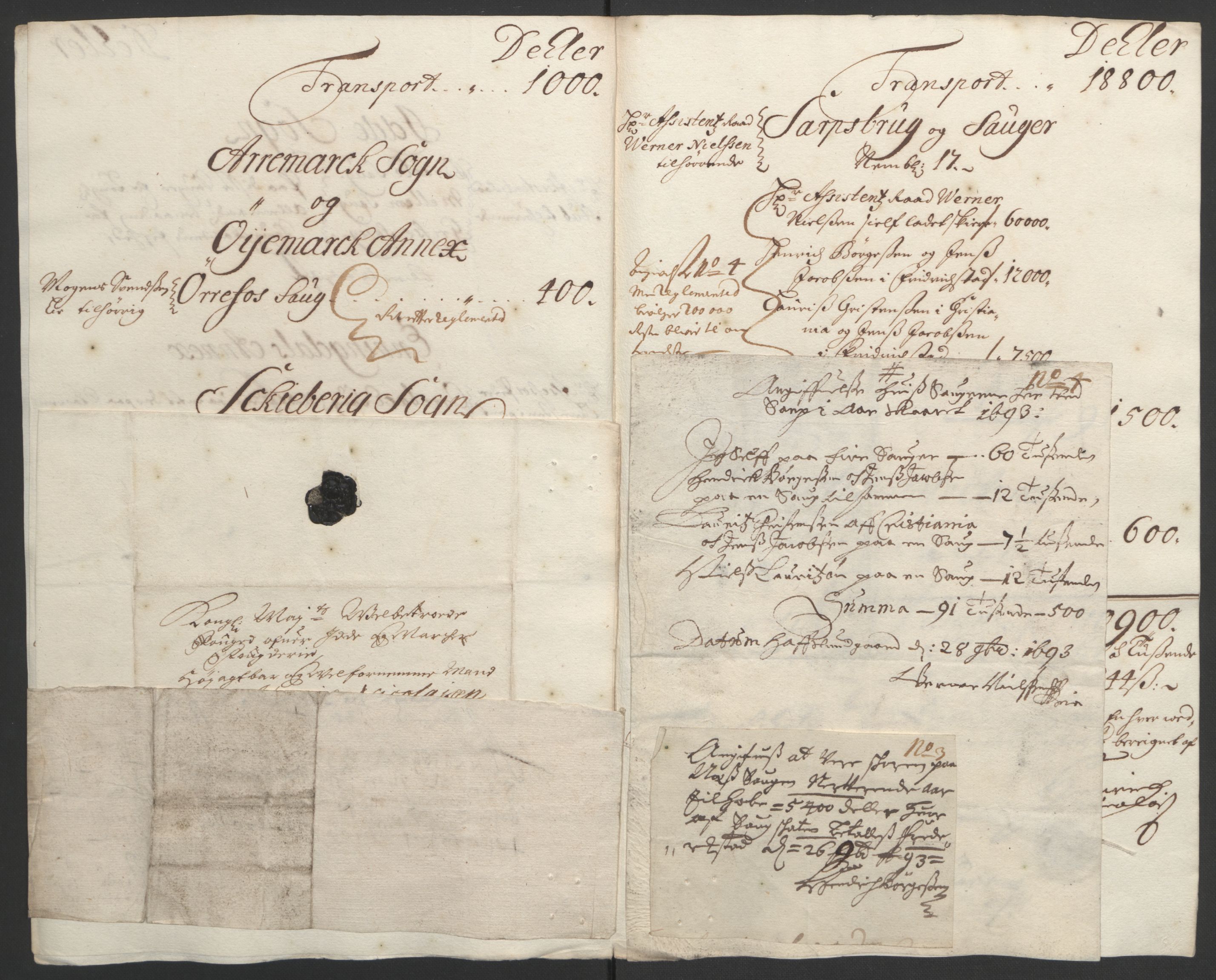 Rentekammeret inntil 1814, Reviderte regnskaper, Fogderegnskap, RA/EA-4092/R01/L0011: Fogderegnskap Idd og Marker, 1692-1693, s. 292