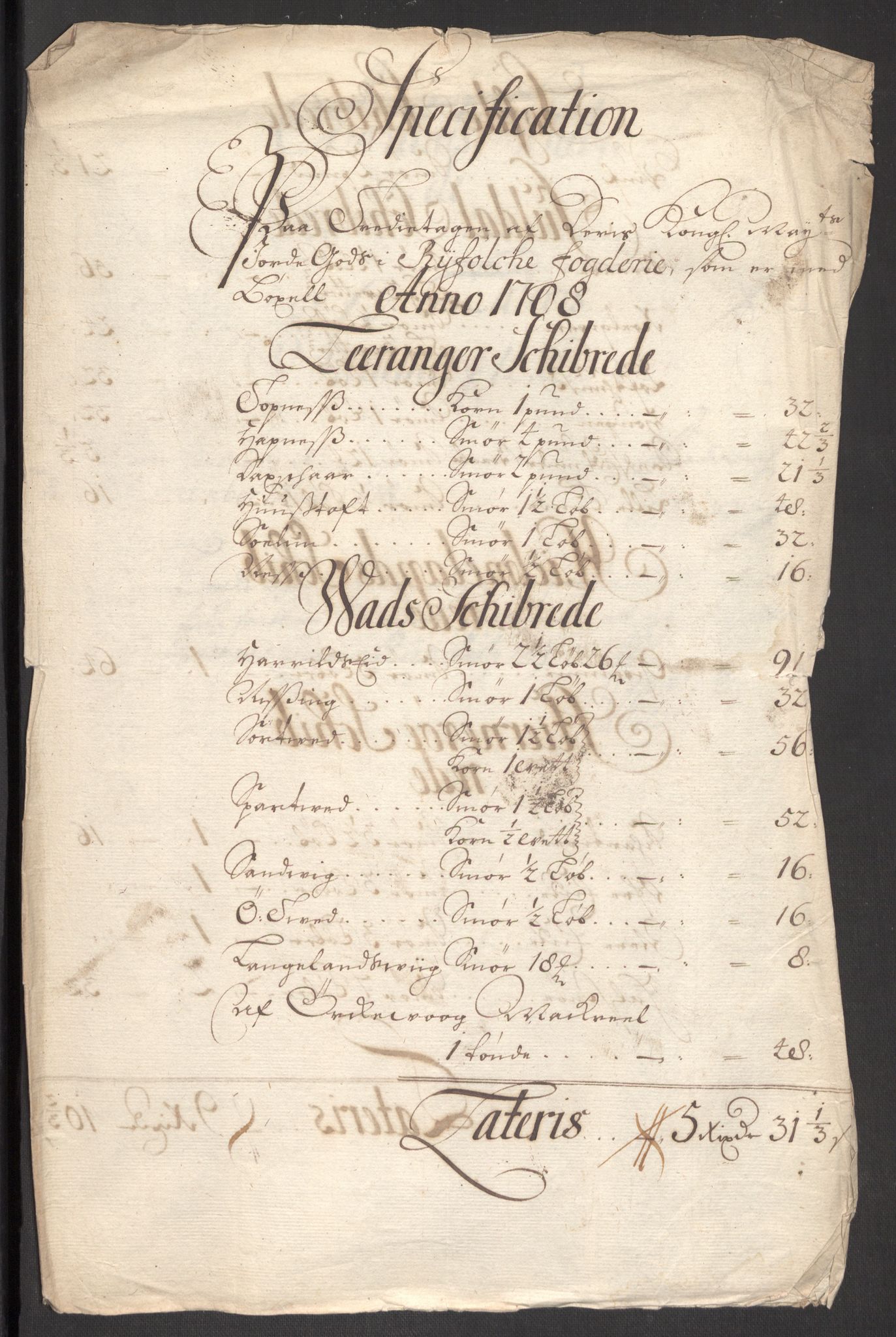 Rentekammeret inntil 1814, Reviderte regnskaper, Fogderegnskap, AV/RA-EA-4092/R47/L2861: Fogderegnskap Ryfylke, 1706-1709, s. 182