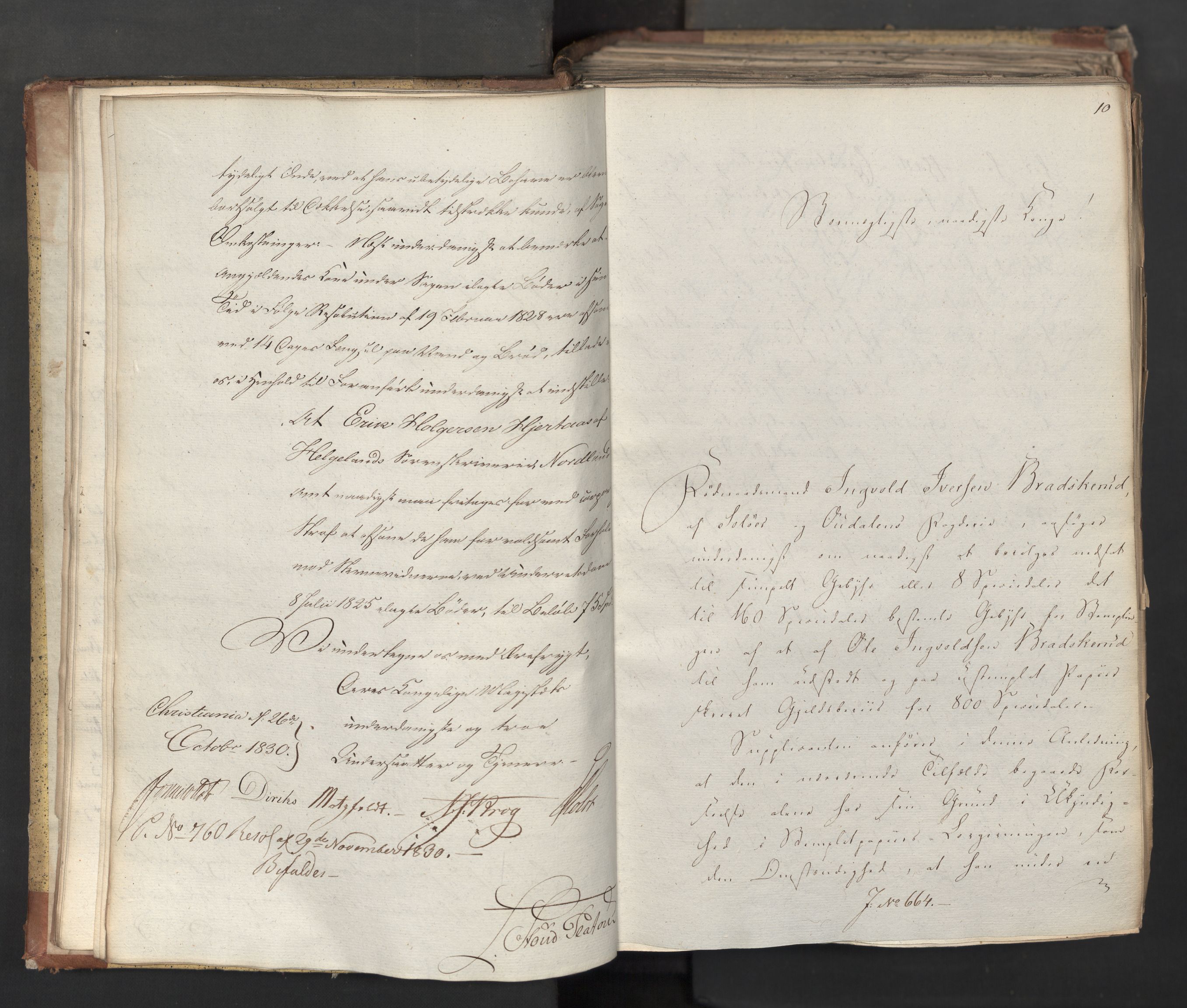 Statsrådsavdelingen i Stockholm, AV/RA-S-1003/D/Da/L0068: Regjeringsinnstillinger nr. 660-876, 1830, s. 25