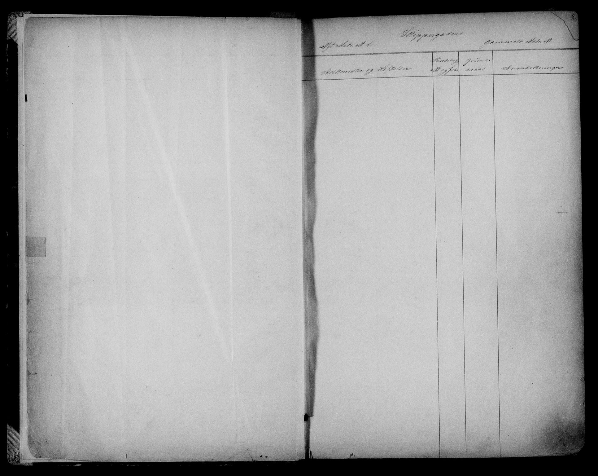 Kristiansand byrett, AV/SAK-1223-0001/G/Ga/L0052: Panteregister nr. 52, 1800-1936, s. 2