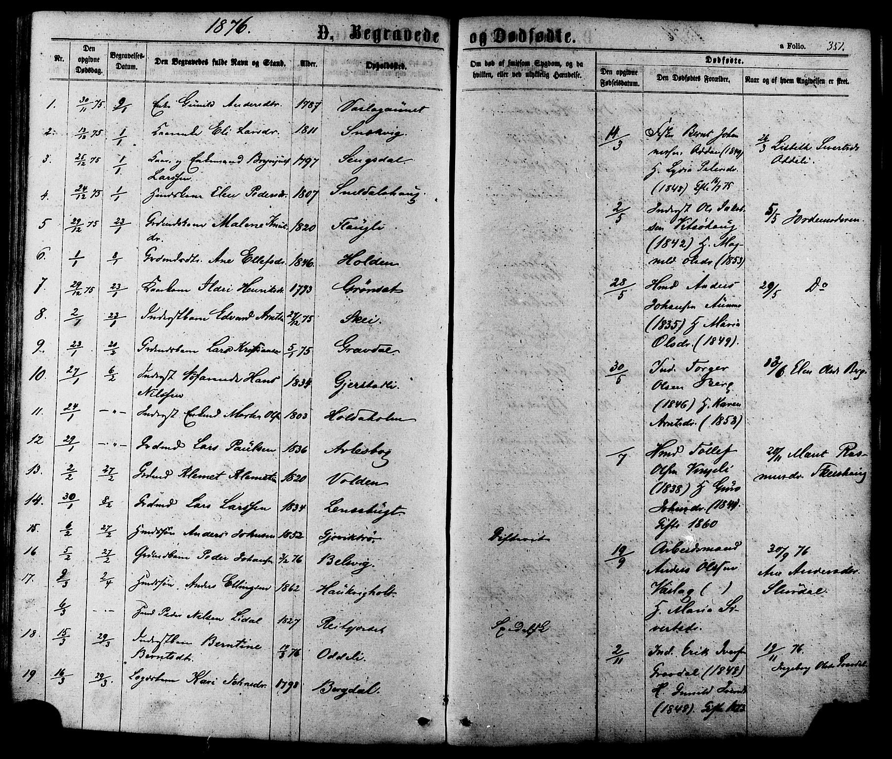 Ministerialprotokoller, klokkerbøker og fødselsregistre - Sør-Trøndelag, AV/SAT-A-1456/630/L0495: Ministerialbok nr. 630A08, 1868-1878, s. 351