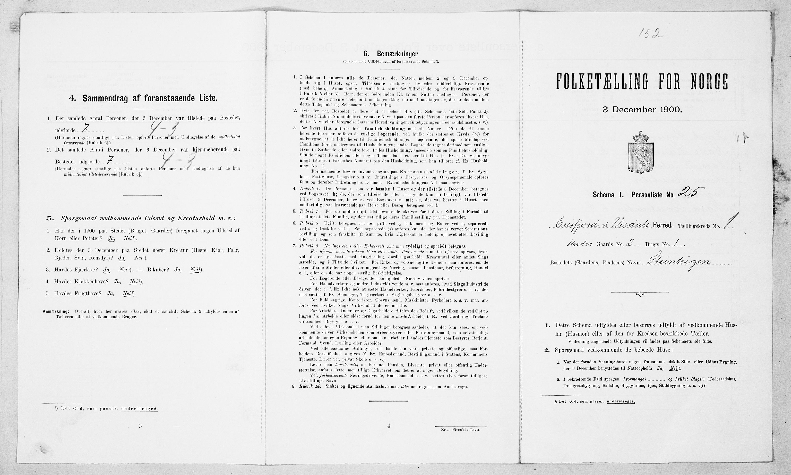 SAT, Folketelling 1900 for 1542 Eresfjord og Vistdal herred, 1900, s. 99