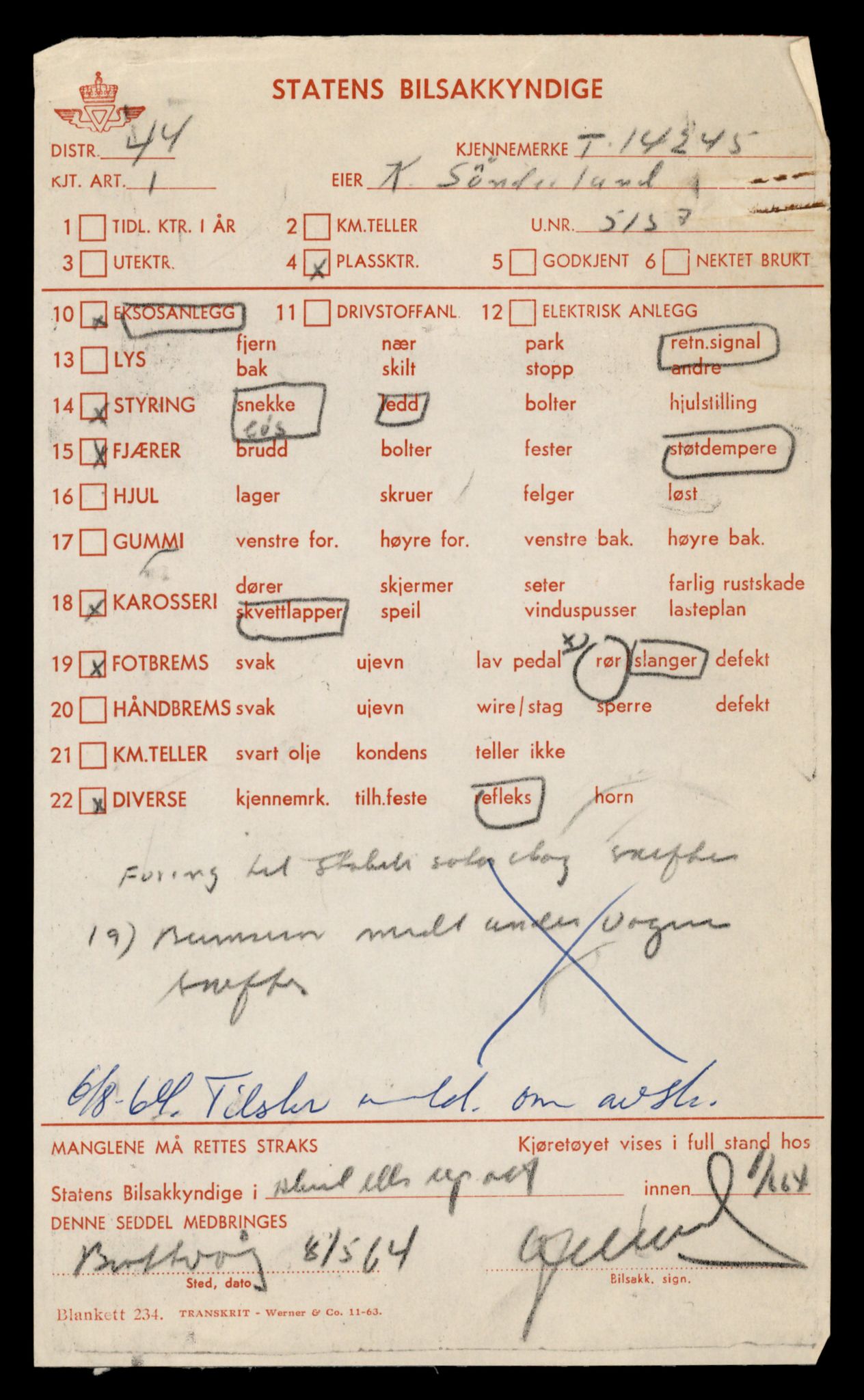 Møre og Romsdal vegkontor - Ålesund trafikkstasjon, AV/SAT-A-4099/F/Fe/L0044: Registreringskort for kjøretøy T 14205 - T 14319, 1927-1998, s. 1180