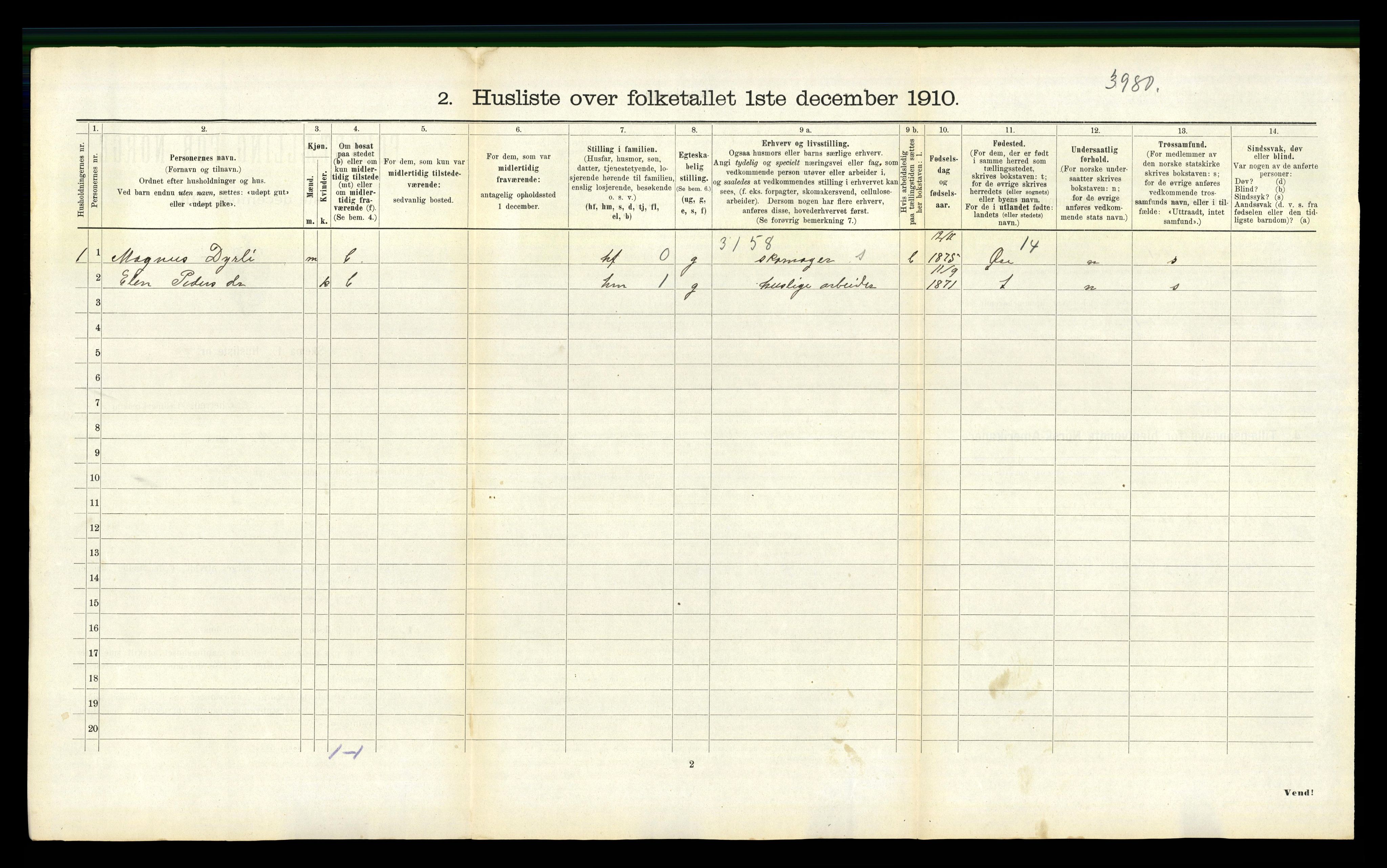 RA, Folketelling 1910 for 1551 Eide herred, 1910, s. 92