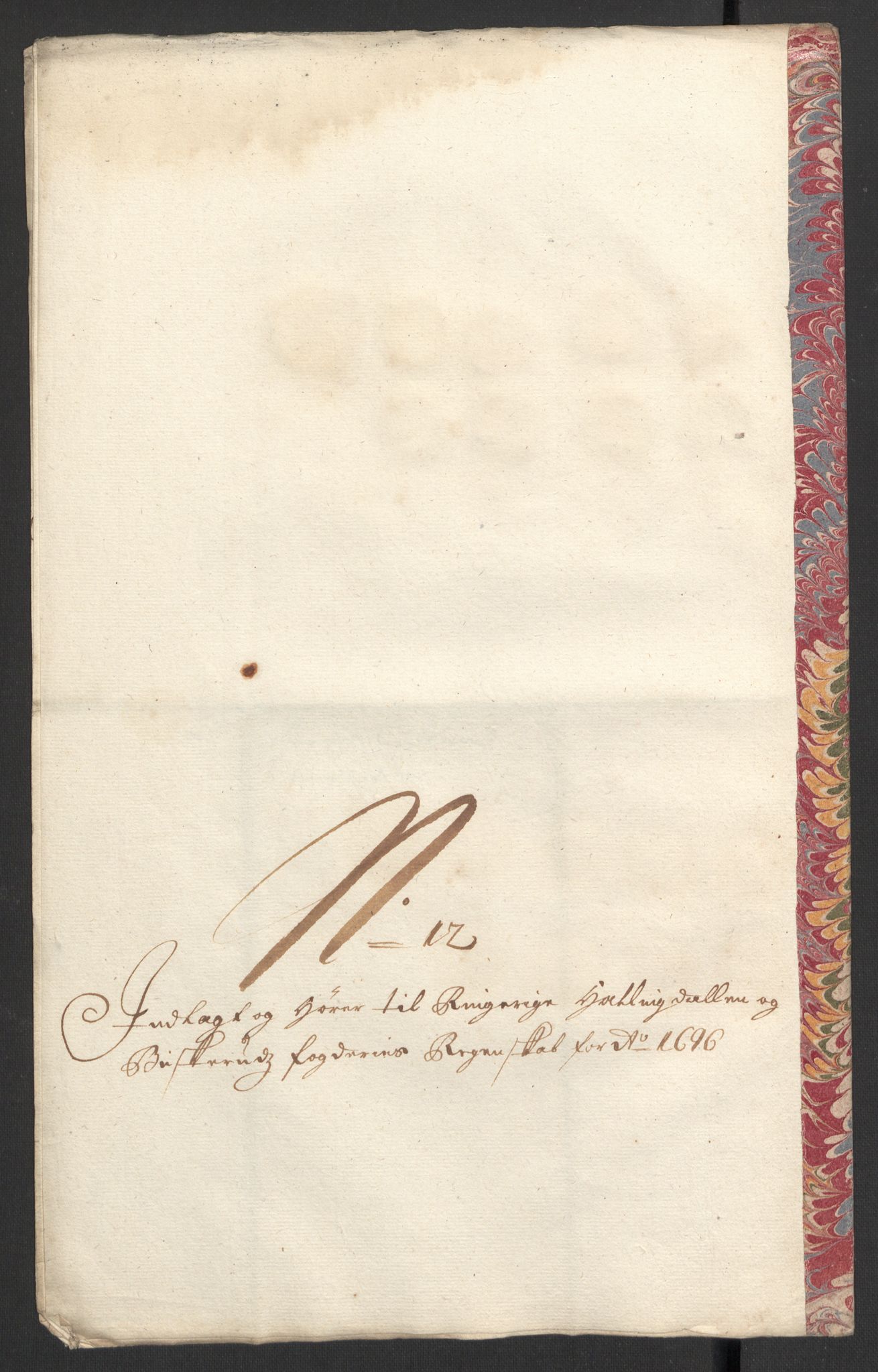 Rentekammeret inntil 1814, Reviderte regnskaper, Fogderegnskap, RA/EA-4092/R22/L1453: Fogderegnskap Ringerike, Hallingdal og Buskerud, 1696, s. 320