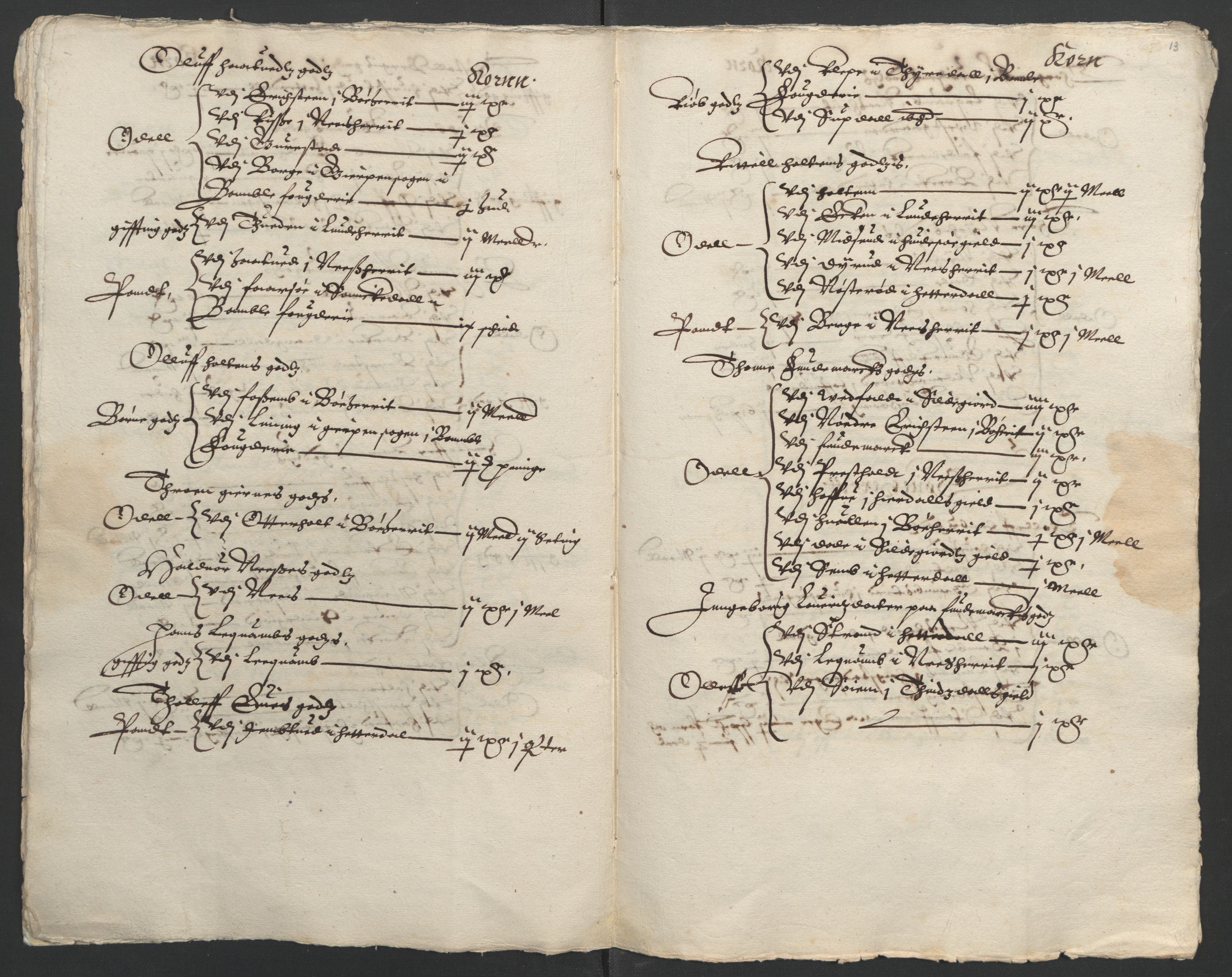 Stattholderembetet 1572-1771, RA/EA-2870/Ek/L0009/0002: Jordebøker til utlikning av rosstjeneste 1624-1626: / Odelsjordebøker for Bratsberg len, 1624, s. 40