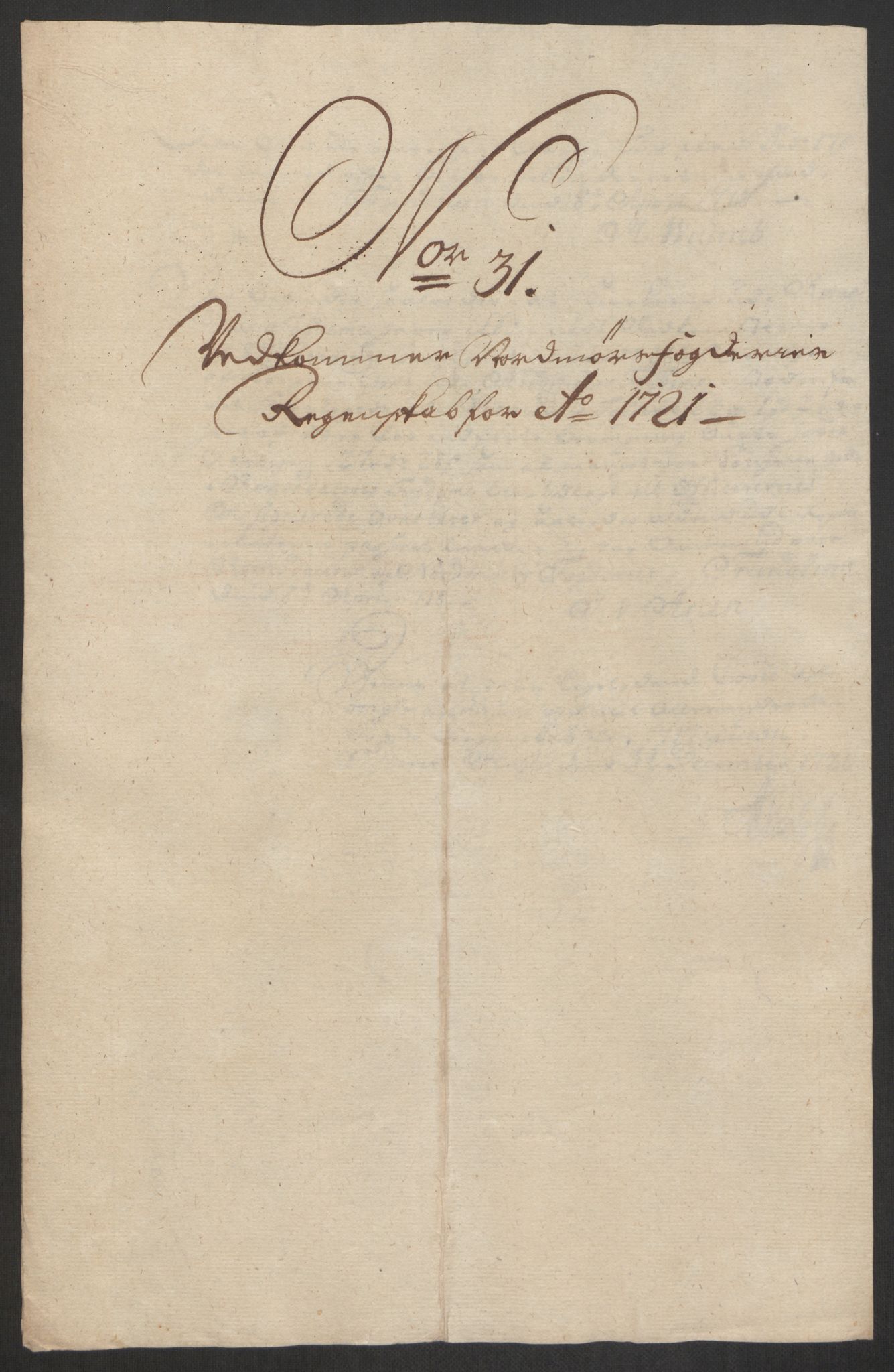 Rentekammeret inntil 1814, Reviderte regnskaper, Fogderegnskap, RA/EA-4092/R56/L3754: Fogderegnskap Nordmøre, 1721, s. 276