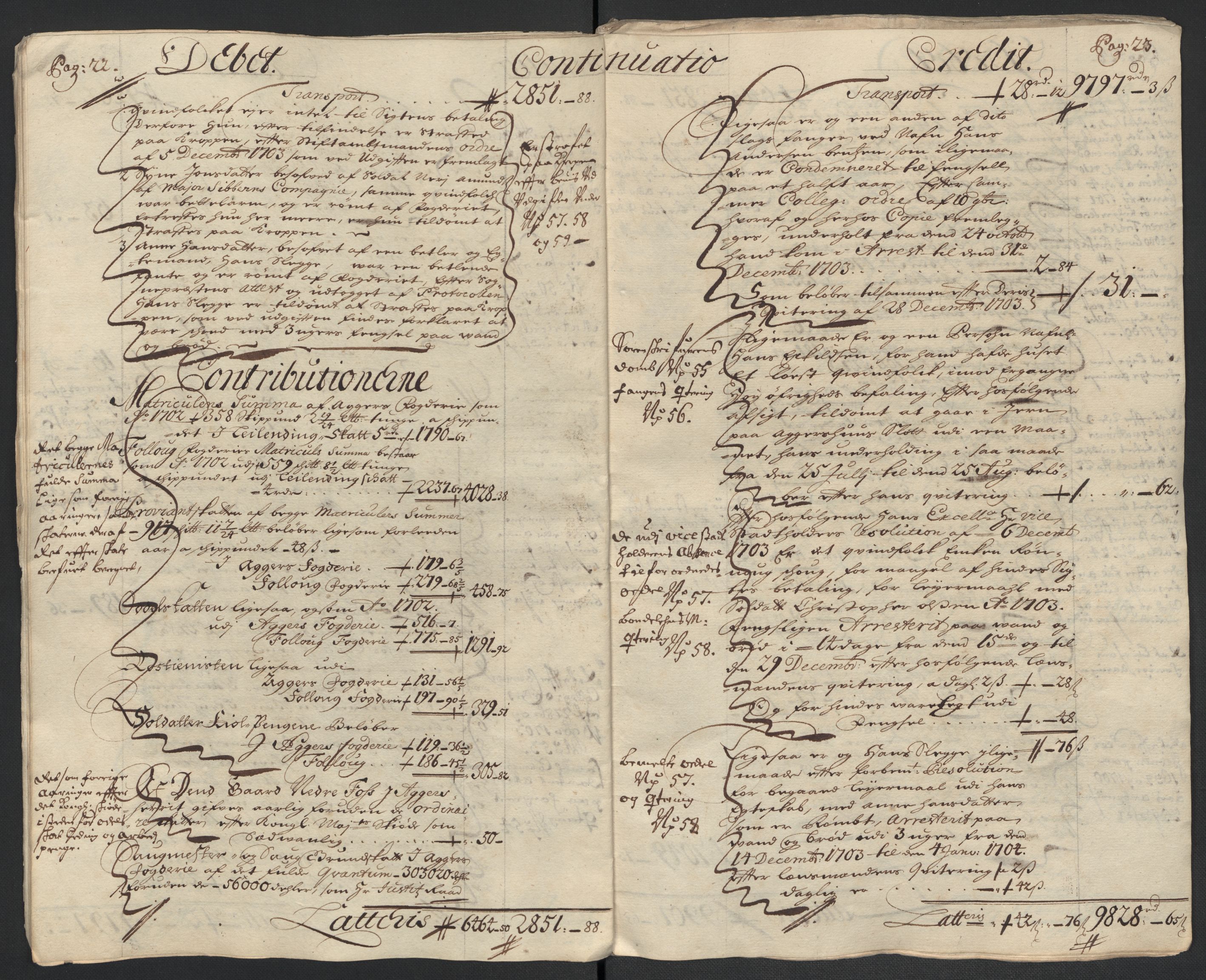 Rentekammeret inntil 1814, Reviderte regnskaper, Fogderegnskap, AV/RA-EA-4092/R10/L0445: Fogderegnskap Aker og Follo, 1703-1704, s. 14
