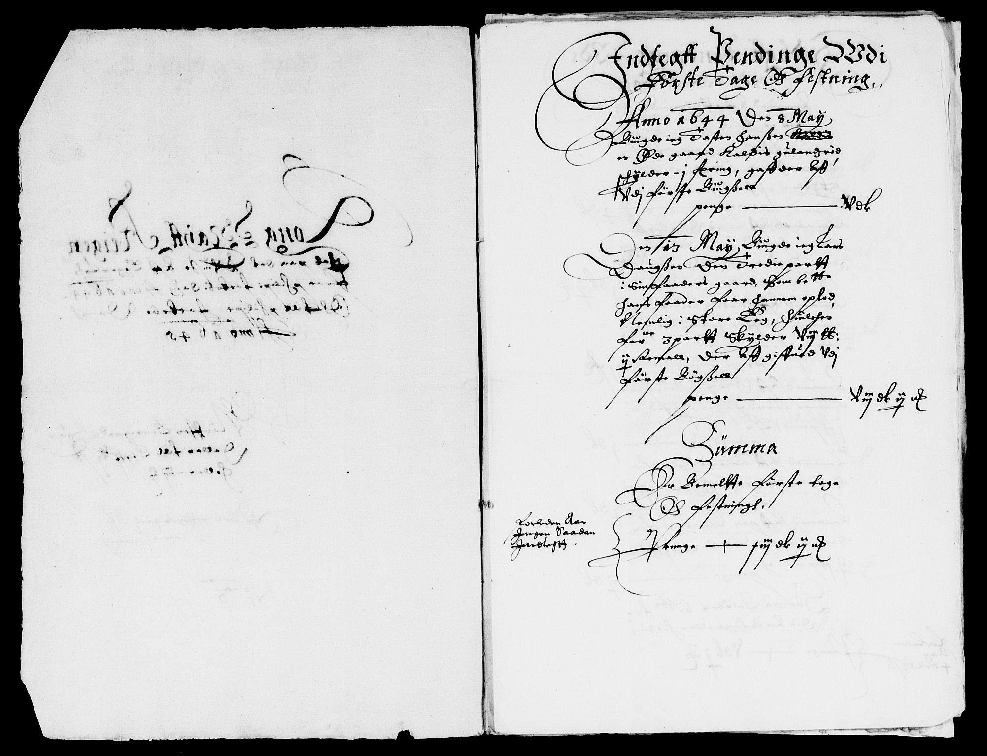 Rentekammeret inntil 1814, Reviderte regnskaper, Lensregnskaper, AV/RA-EA-5023/R/Rb/Rbm/L0008: Eiker len, 1643-1648