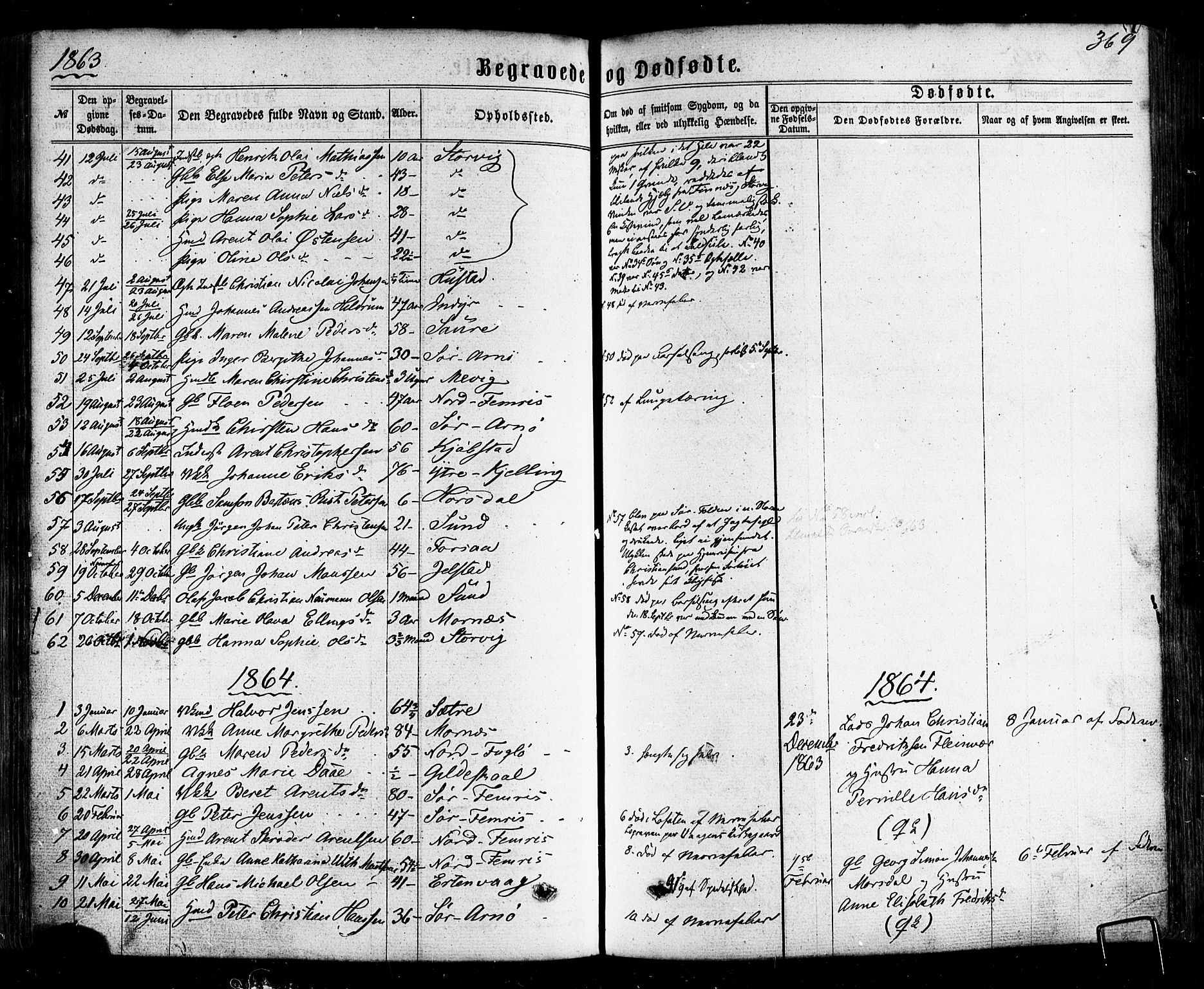 Ministerialprotokoller, klokkerbøker og fødselsregistre - Nordland, AV/SAT-A-1459/805/L0098: Ministerialbok nr. 805A05, 1862-1879, s. 369