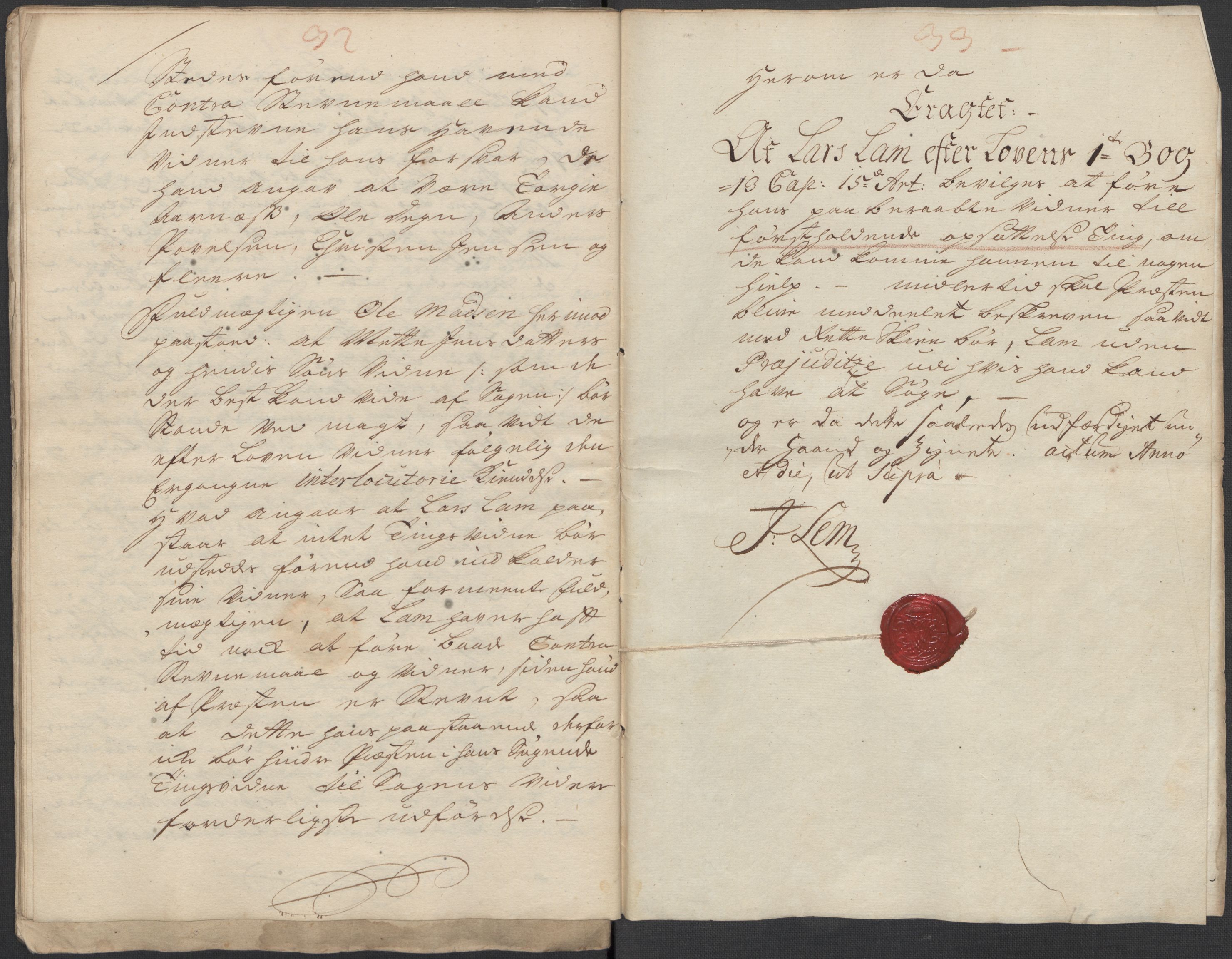 Riksarkivets diplomsamling, AV/RA-EA-5965/F15/L0032: Prestearkiv Vest-Agder, 1652-1741, s. 86