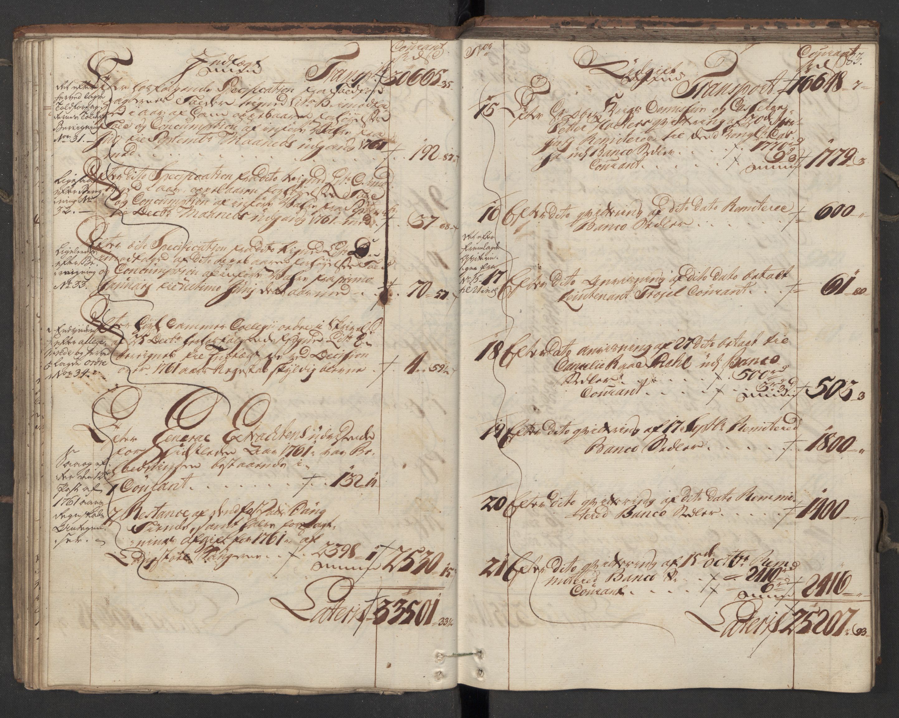 Generaltollkammeret, tollregnskaper, AV/RA-EA-5490/R12/L0047/0001: Tollregnskaper Langesund / Utgående hovedtollbok, 1762, s. 82b-83a