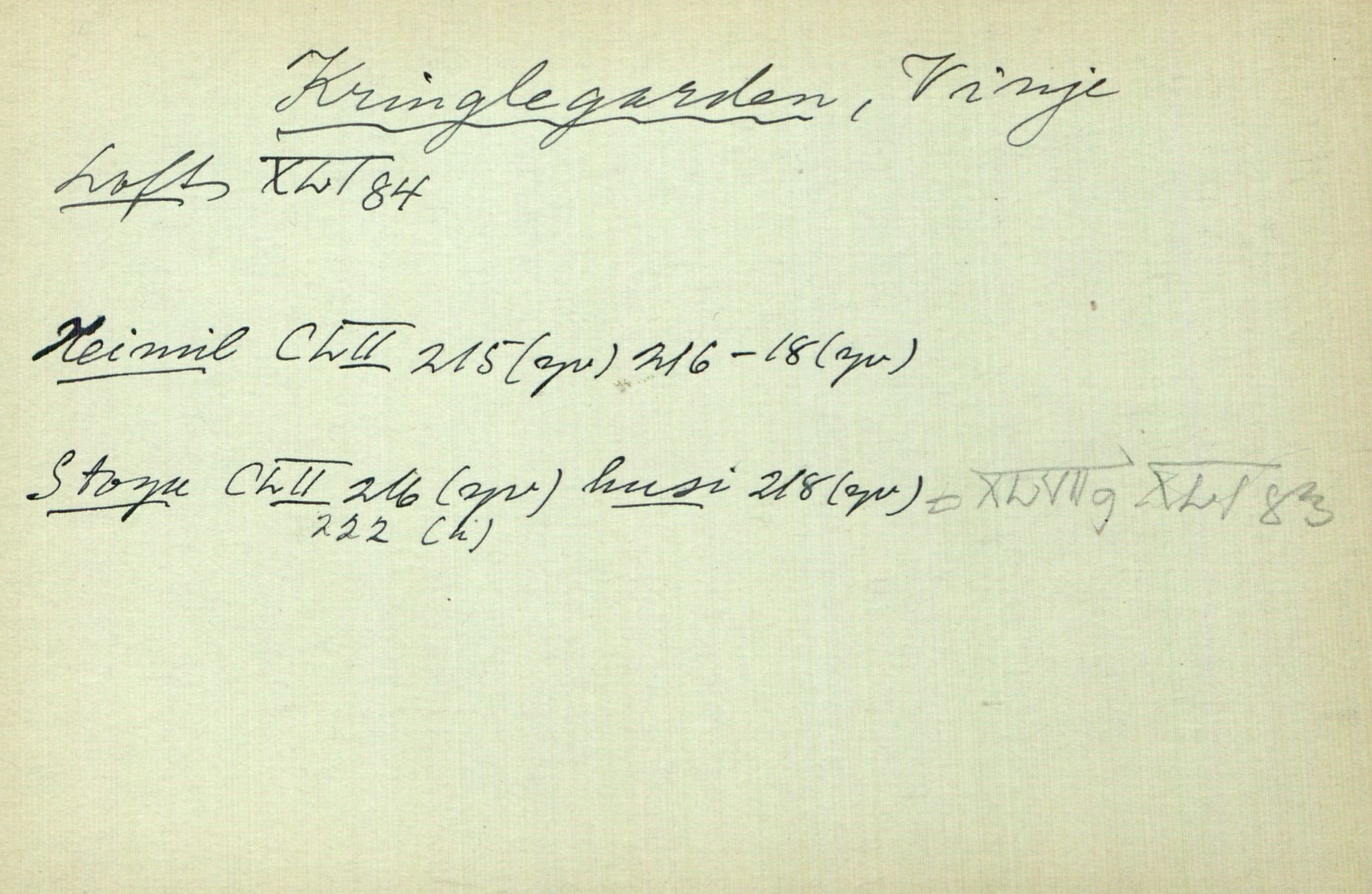 Rikard Berge, TEMU/TGM-A-1003/I/L0011: Personregister- K, 1910-1950