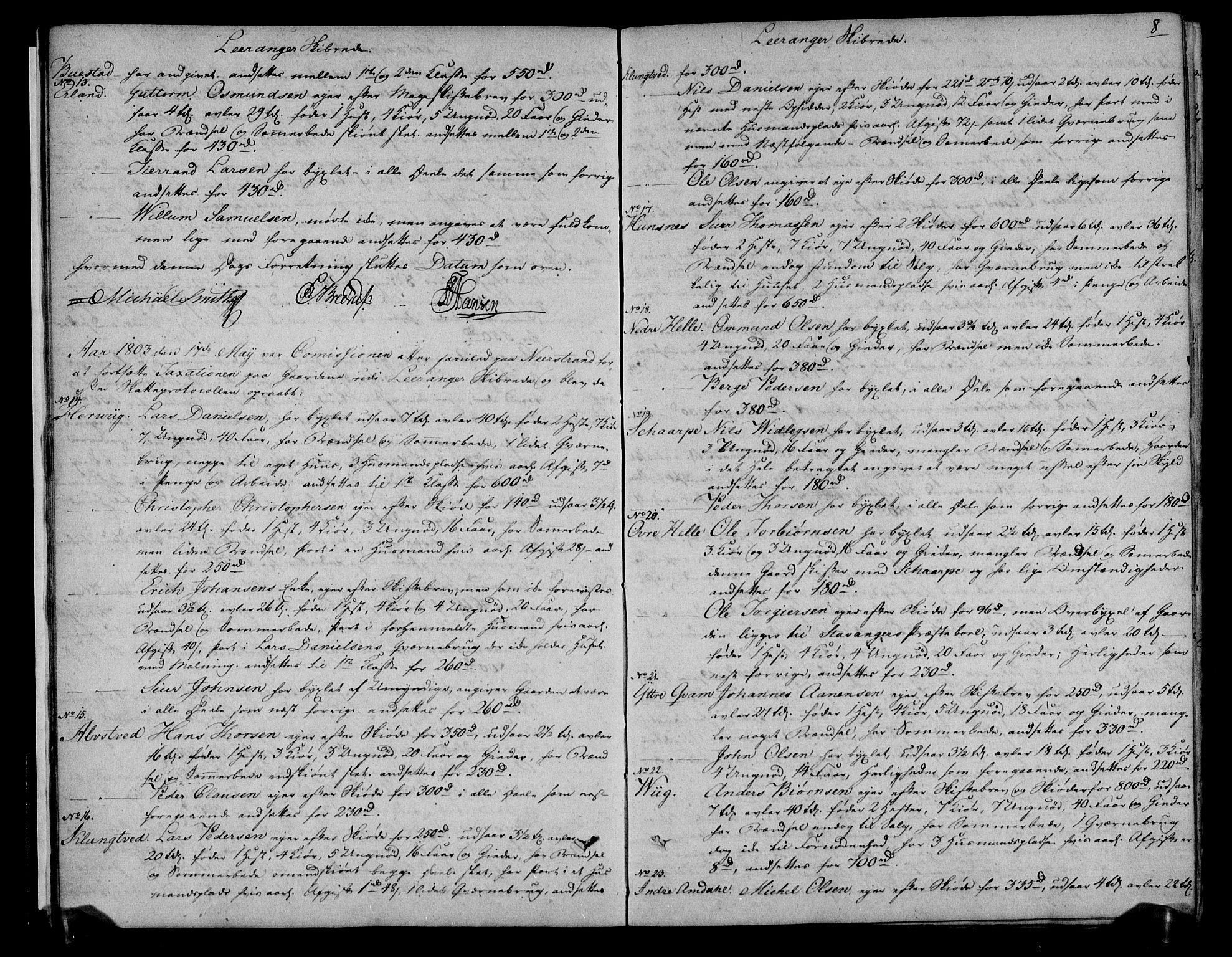 Rentekammeret inntil 1814, Realistisk ordnet avdeling, AV/RA-EA-4070/N/Ne/Nea/L0100: Ryfylke fogderi. Deliberasjonsprotokoll, 1803, s. 9
