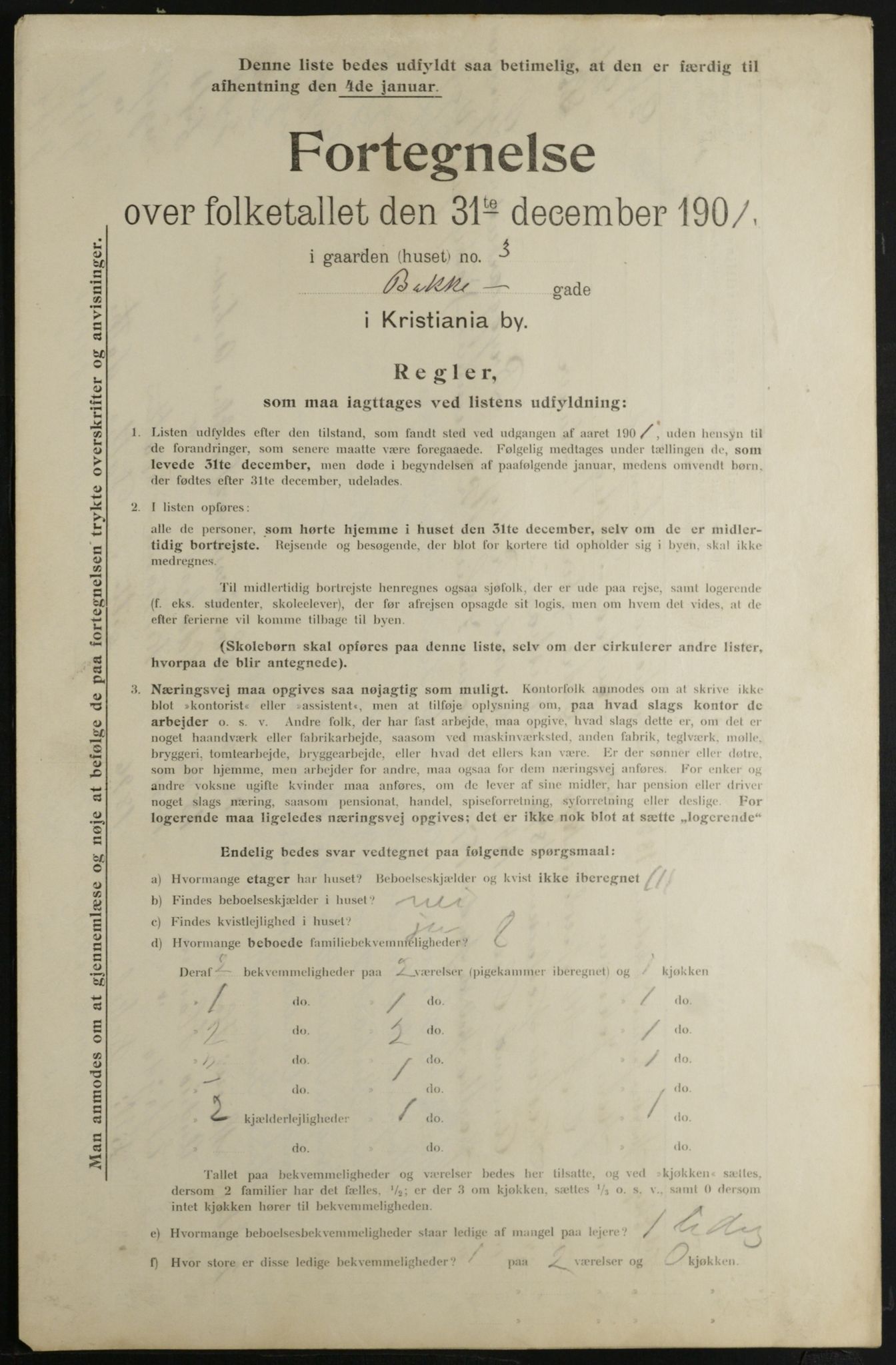 OBA, Kommunal folketelling 31.12.1901 for Kristiania kjøpstad, 1901, s. 543