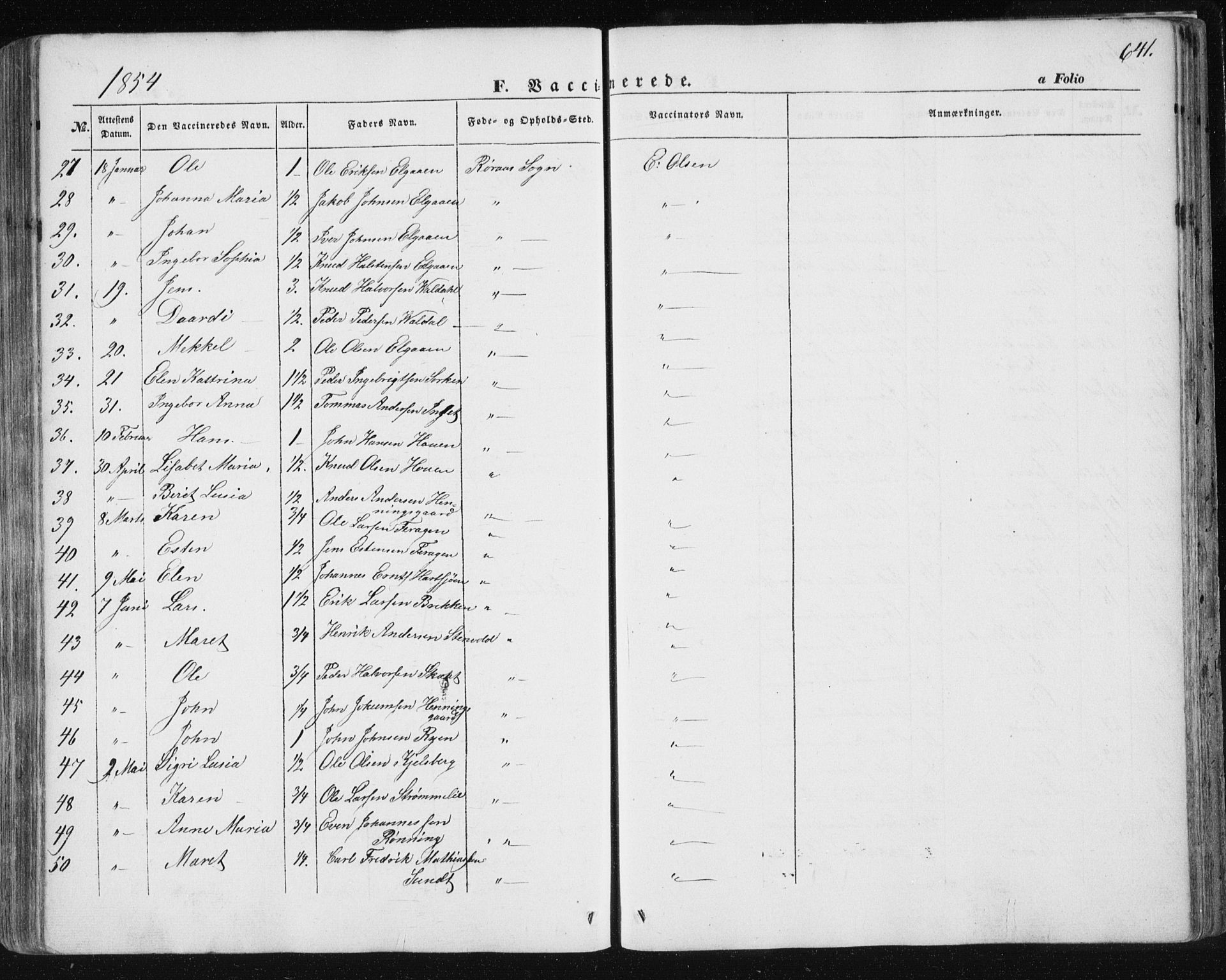 Ministerialprotokoller, klokkerbøker og fødselsregistre - Sør-Trøndelag, SAT/A-1456/681/L0931: Ministerialbok nr. 681A09, 1845-1859, s. 641