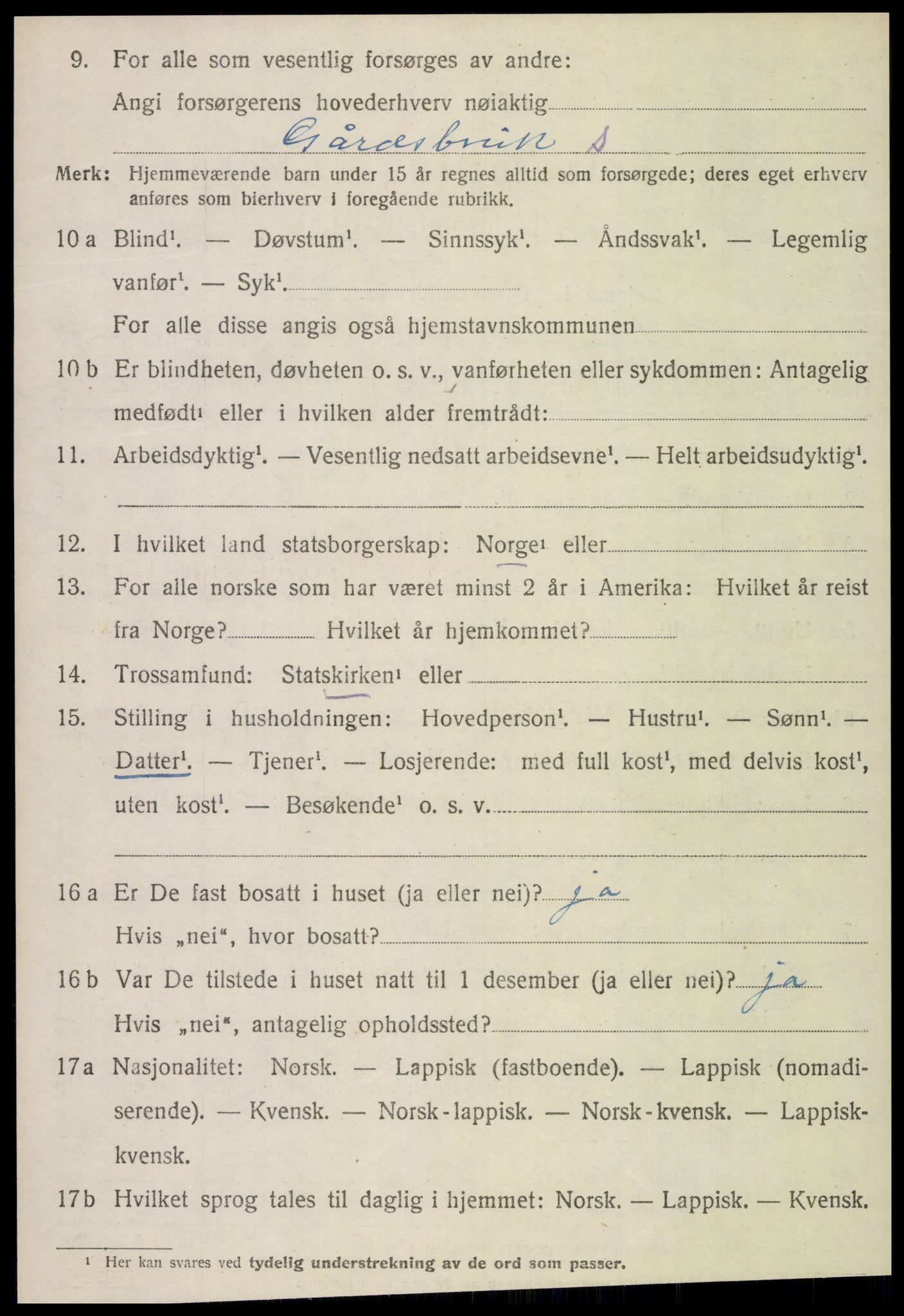 SAT, Folketelling 1920 for 1744 Overhalla herred, 1920, s. 3071