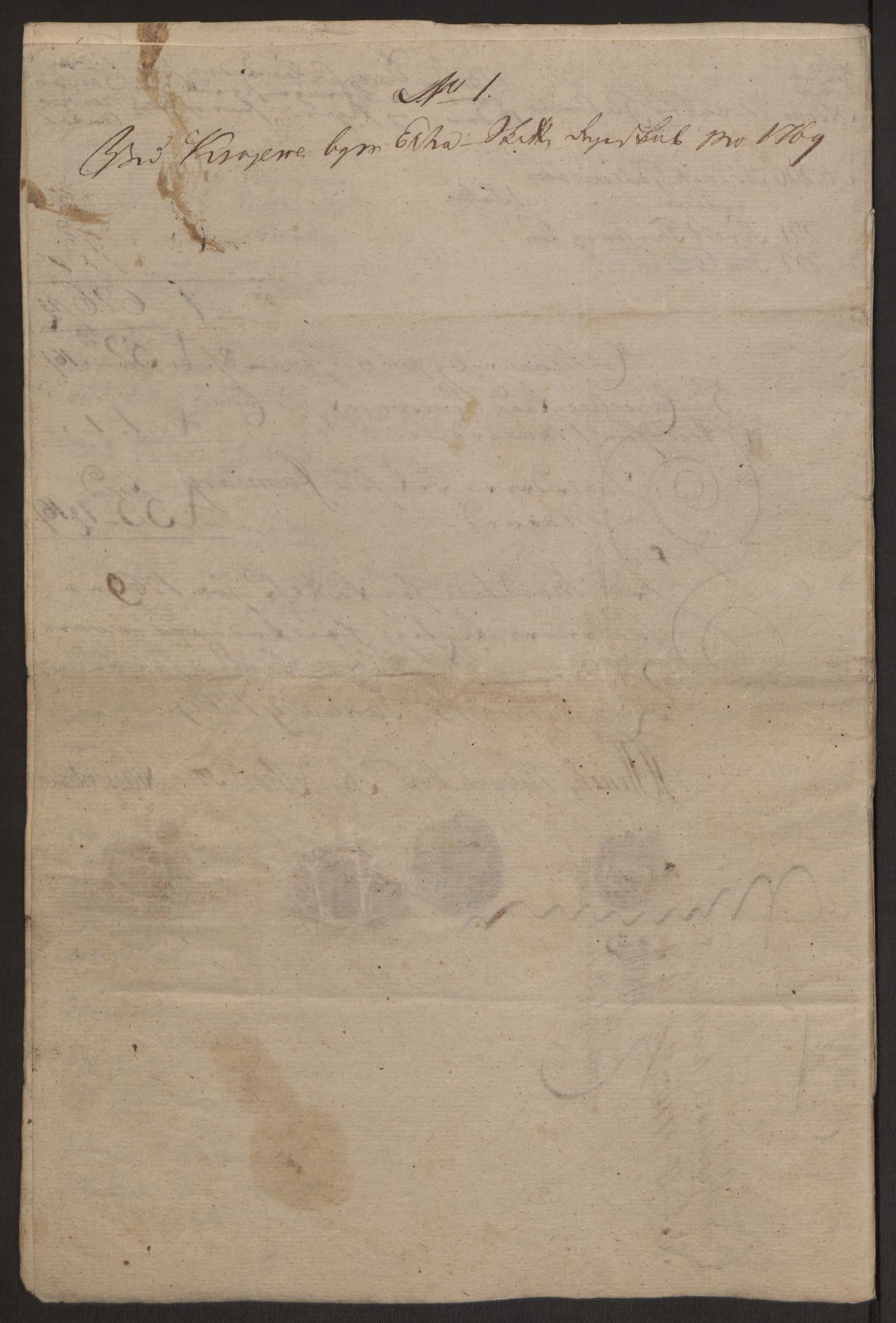 Rentekammeret inntil 1814, Reviderte regnskaper, Byregnskaper, AV/RA-EA-4066/R/Rk/L0218/0003: [K2] Kontribusjonsregnskap / Ekstra- og rangskatt, 1768-1772, s. 35