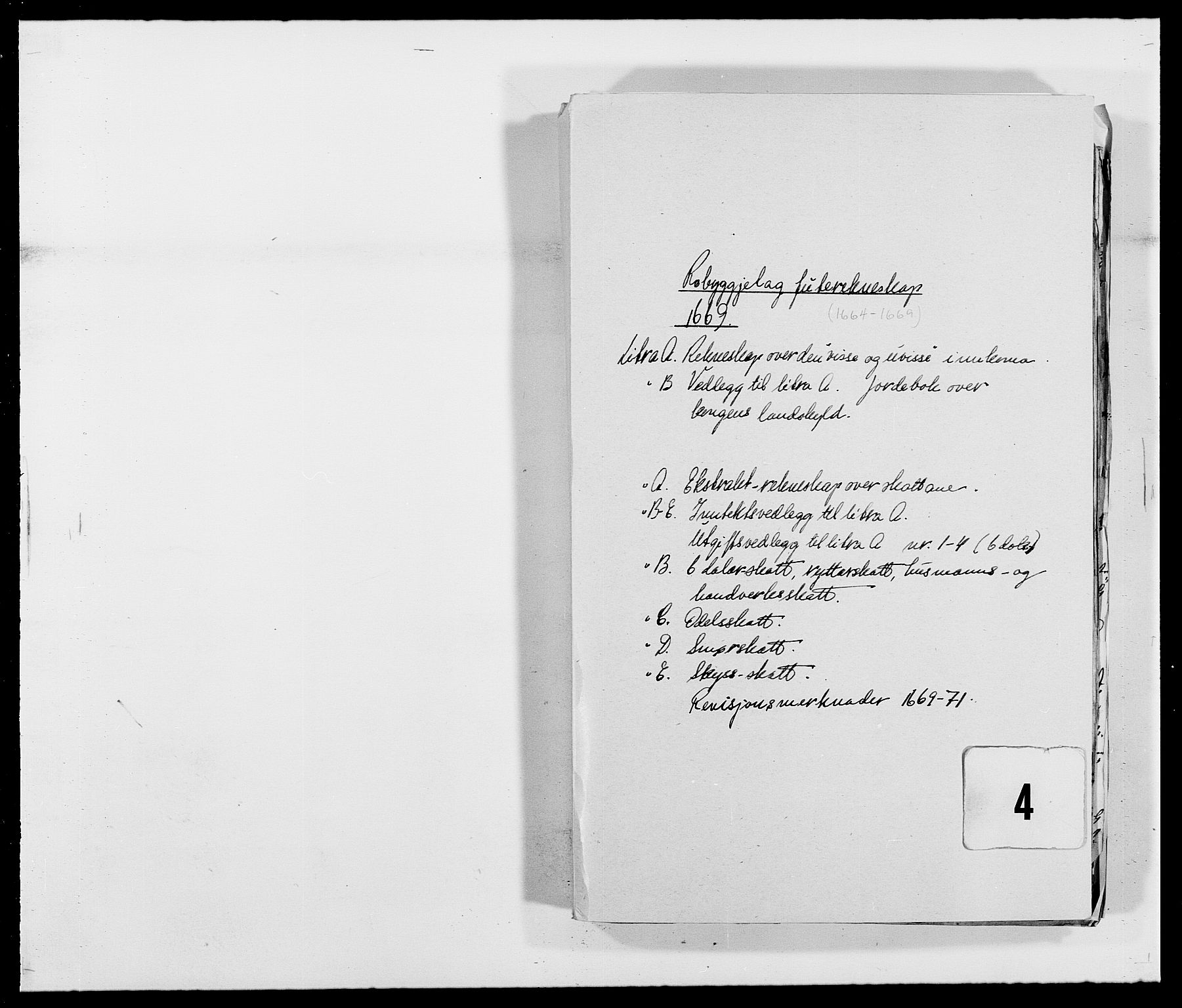 Rentekammeret inntil 1814, Reviderte regnskaper, Fogderegnskap, AV/RA-EA-4092/R40/L2432: Fogderegnskap Råbyggelag, 1669-1670, s. 1