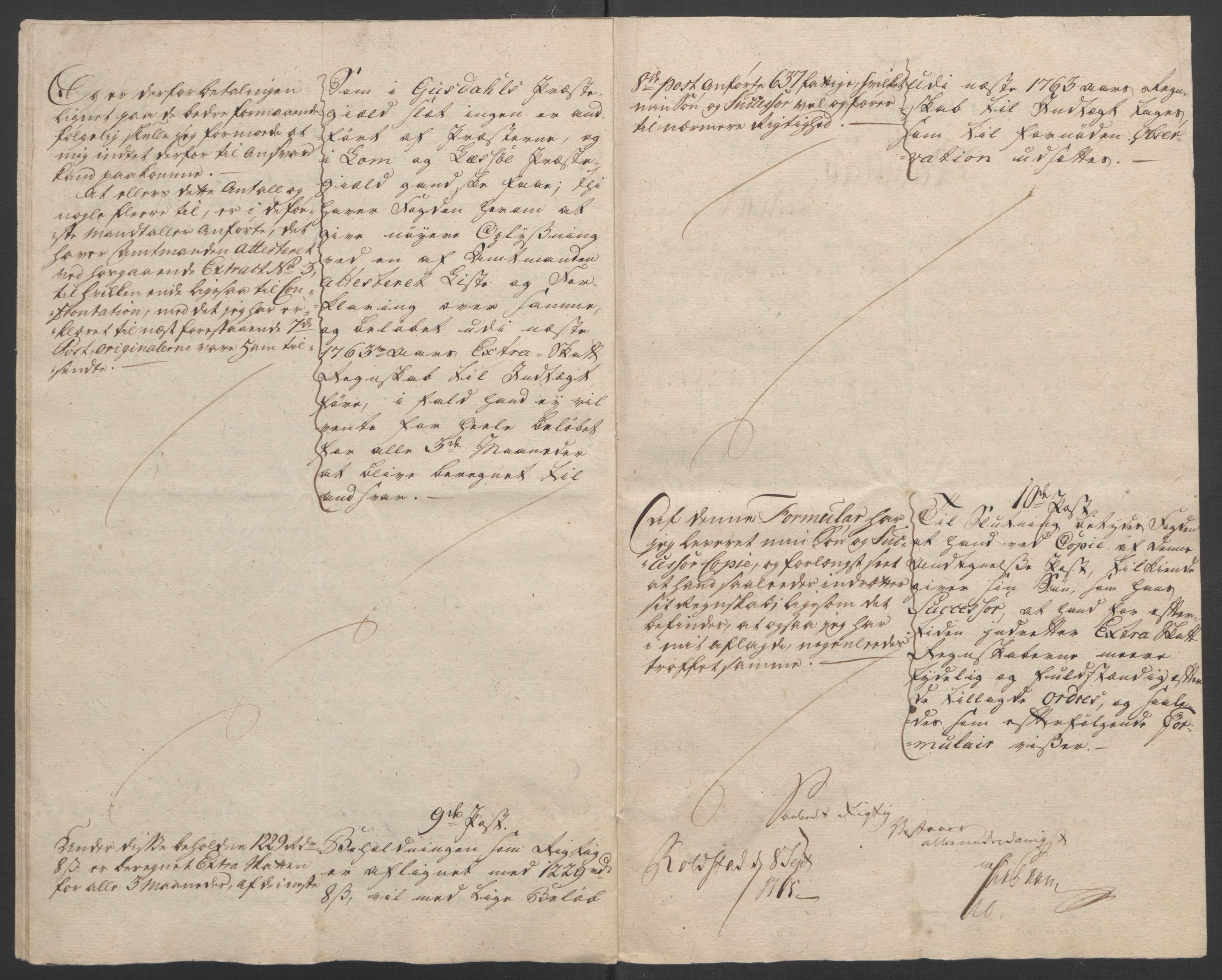 Rentekammeret inntil 1814, Reviderte regnskaper, Fogderegnskap, AV/RA-EA-4092/R17/L1266: Ekstraskatten Gudbrandsdal, 1762-1766, s. 58