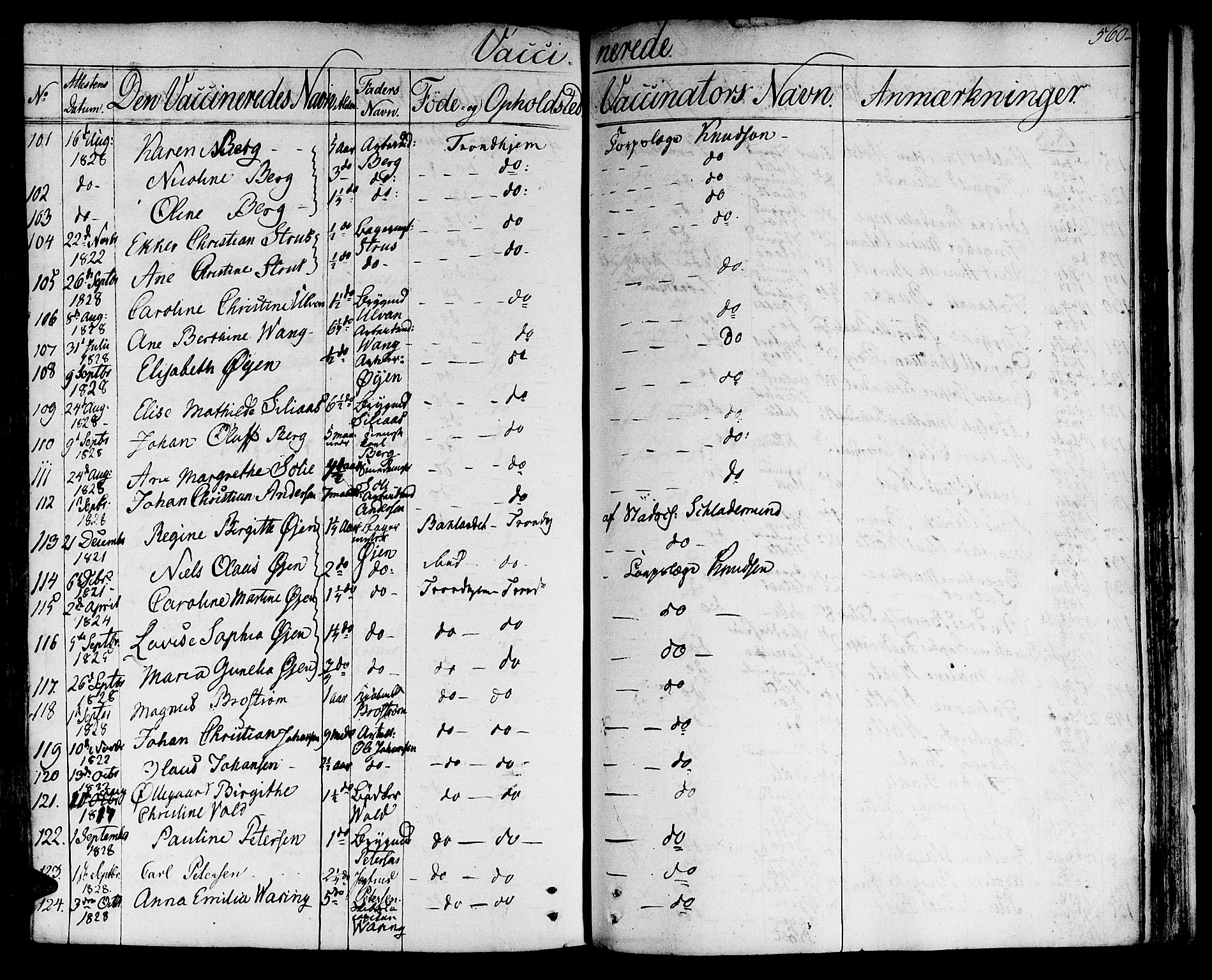 Ministerialprotokoller, klokkerbøker og fødselsregistre - Sør-Trøndelag, SAT/A-1456/601/L0045: Ministerialbok nr. 601A13, 1821-1831, s. 560