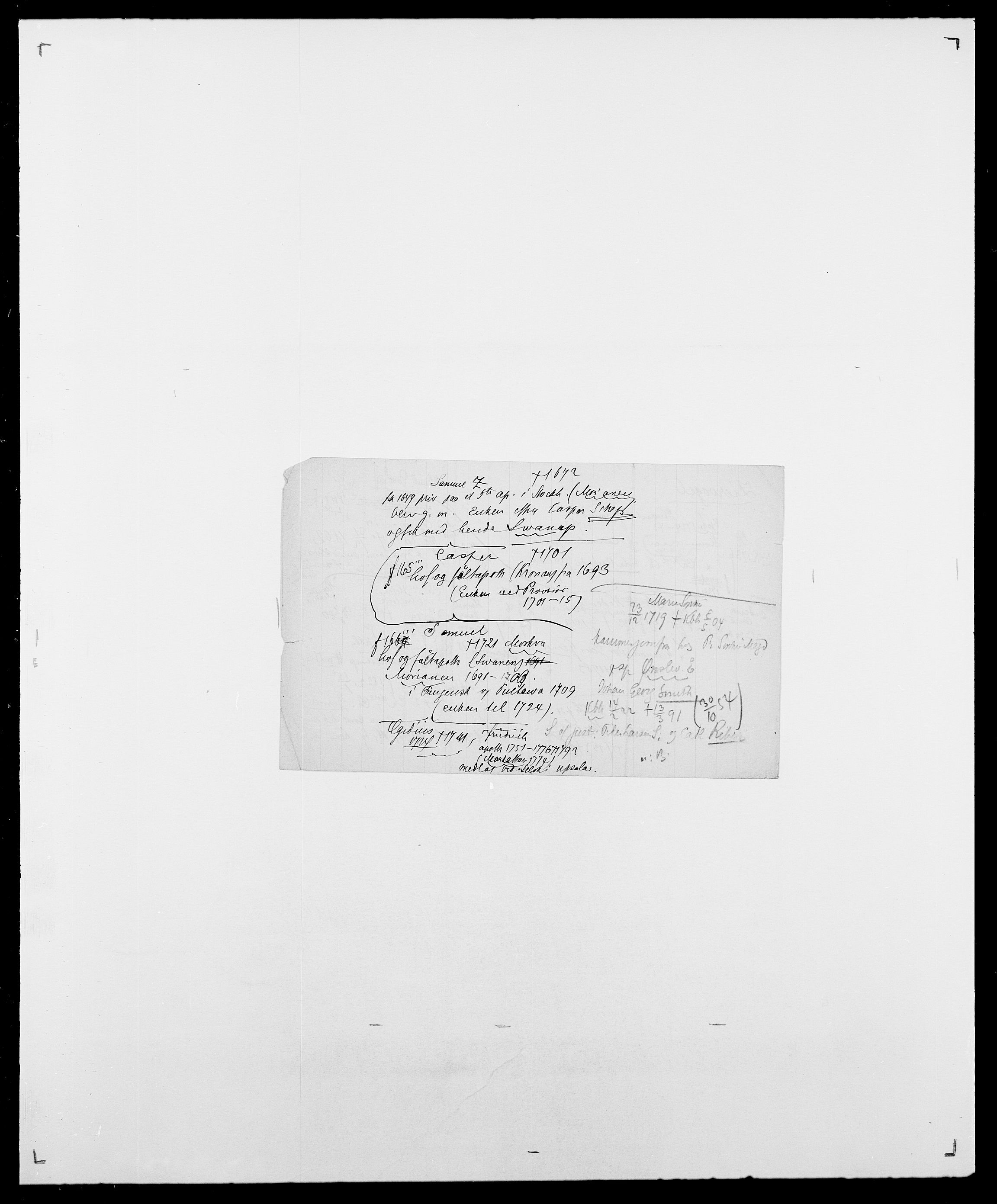 Delgobe, Charles Antoine - samling, SAO/PAO-0038/D/Da/L0043: Wulfsberg - v. Zanten, s. 158