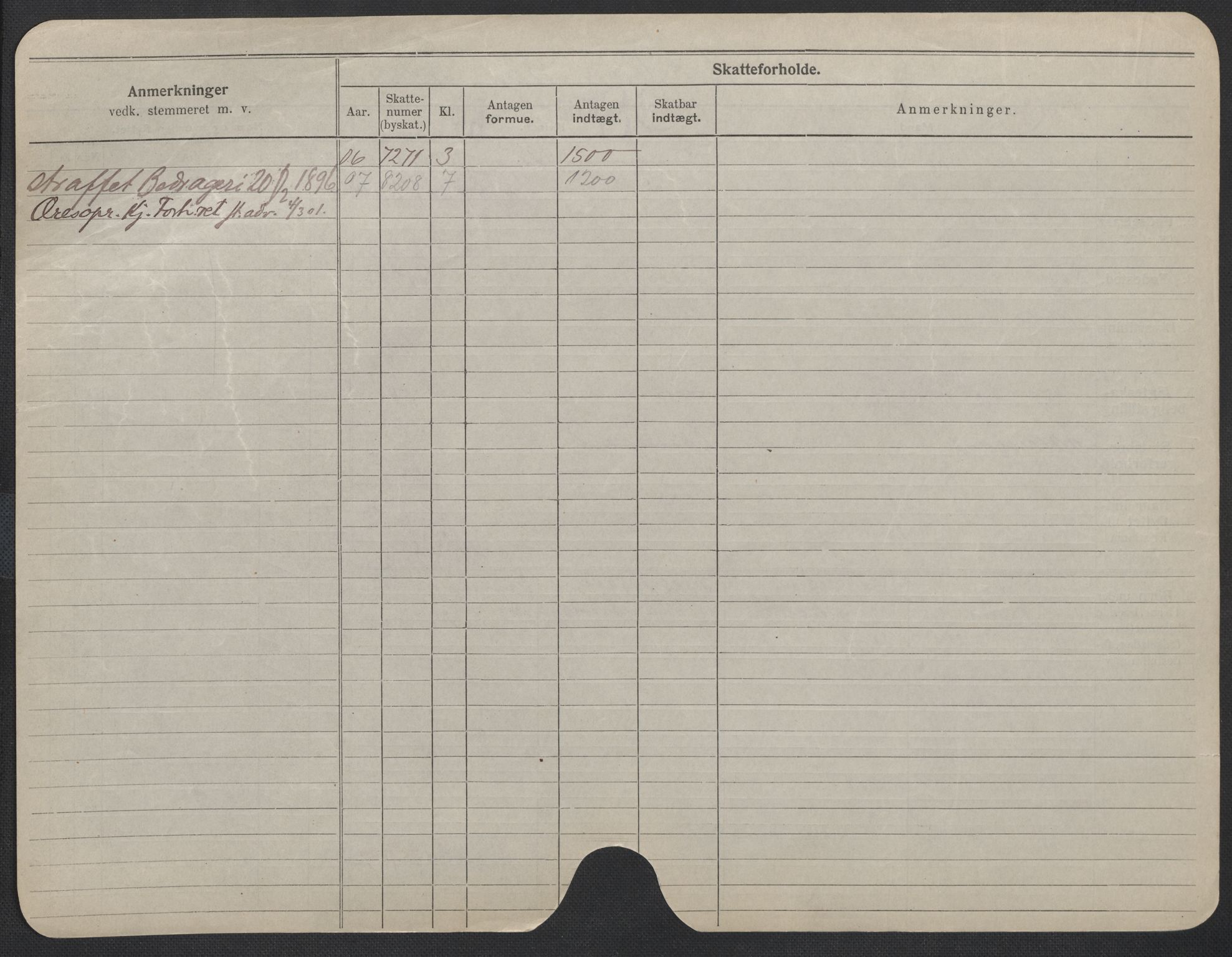 Oslo folkeregister, Registerkort, SAO/A-11715/F/Fa/Fac/L0010: Menn, 1906-1914, s. 1126b