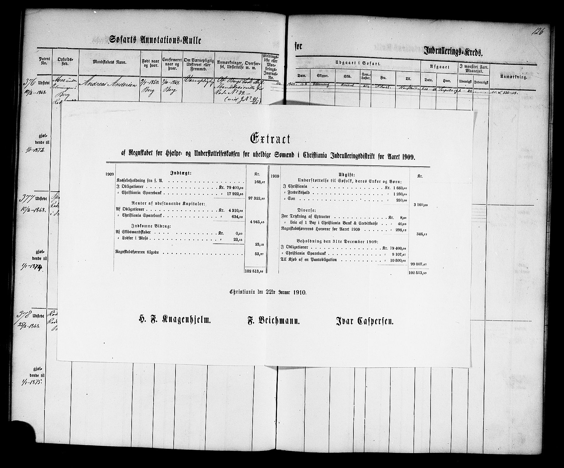 Halden mønstringskontor, AV/SAO-A-10569a/F/Fc/Fca/L0001: Annotasjonsrulle, 1860-1868, s. 129