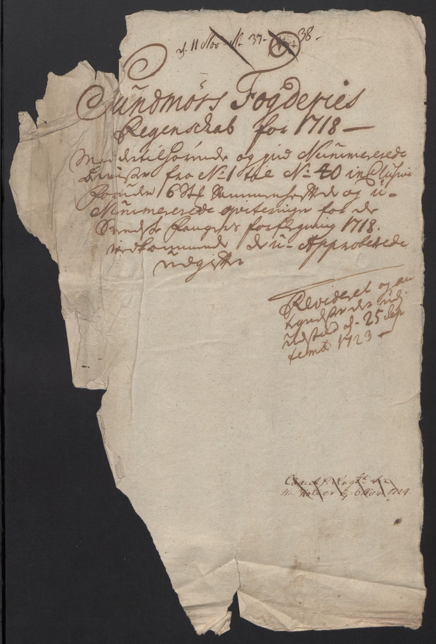 Rentekammeret inntil 1814, Reviderte regnskaper, Fogderegnskap, AV/RA-EA-4092/R54/L3570: Fogderegnskap Sunnmøre, 1718, s. 28