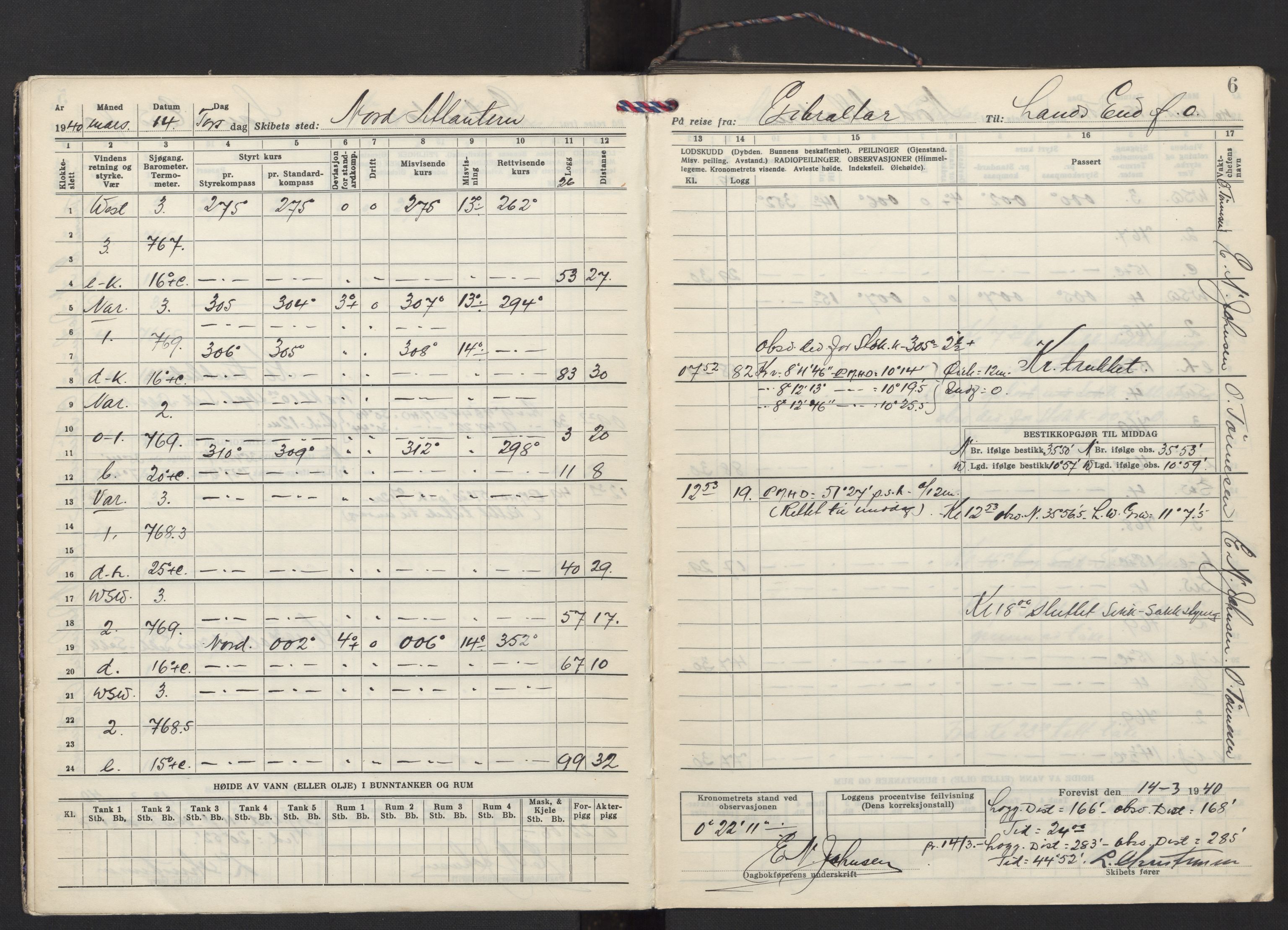 Nortraship, Skipsdagbøker, AV/RA-S-2168/F/L0762/0003: Boknr. 3643 - 3646 / Boknr. 3646 Belinda, 1940-1941