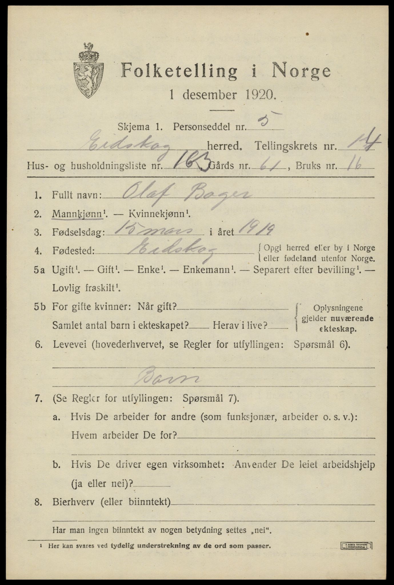 SAH, Folketelling 1920 for 0420 Eidskog herred, 1920, s. 15043