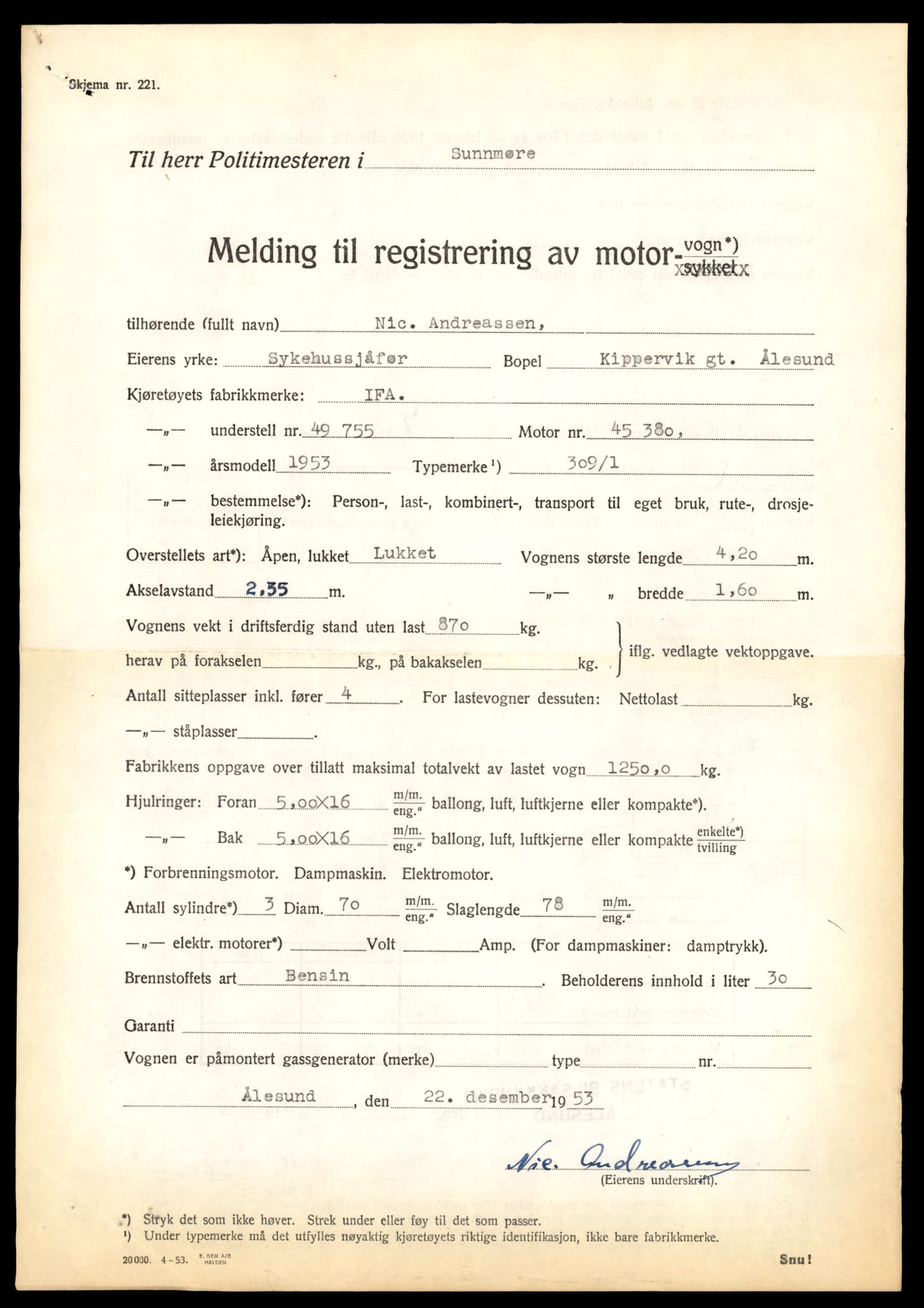 Møre og Romsdal vegkontor - Ålesund trafikkstasjon, AV/SAT-A-4099/F/Fe/L0045: Registreringskort for kjøretøy T 14320 - T 14444, 1927-1998, s. 577