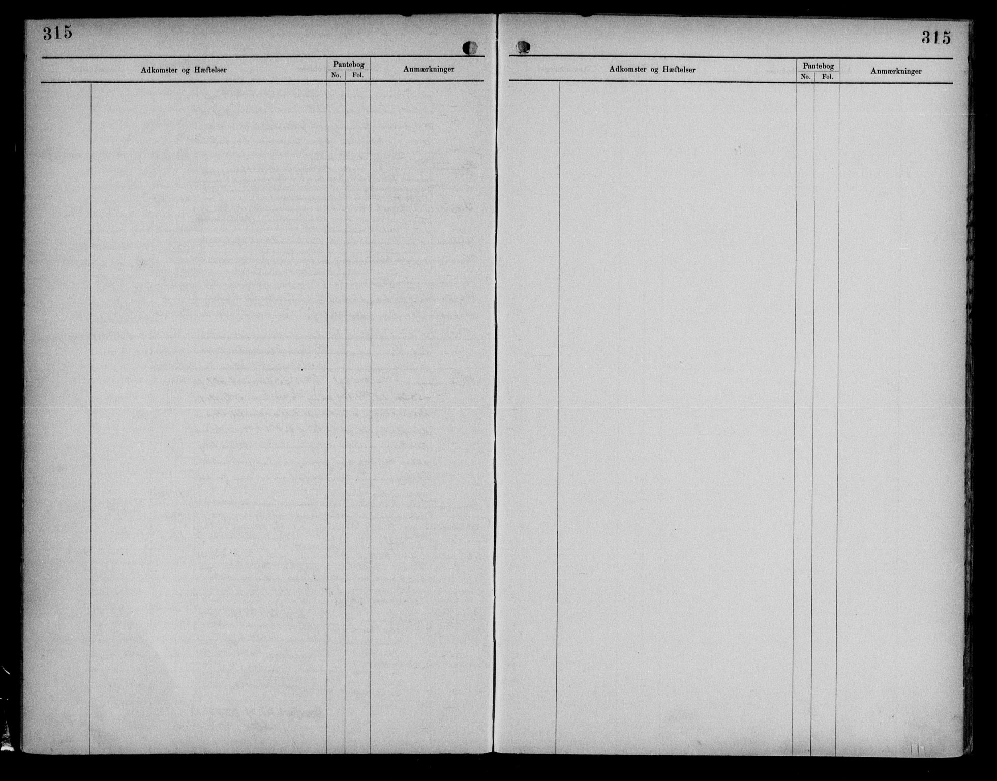 Byfogd og Byskriver i Bergen, SAB/A-3401/03/03AdD/L0044: Panteregister nr. A.d.D.44, 1894-1936, s. 315