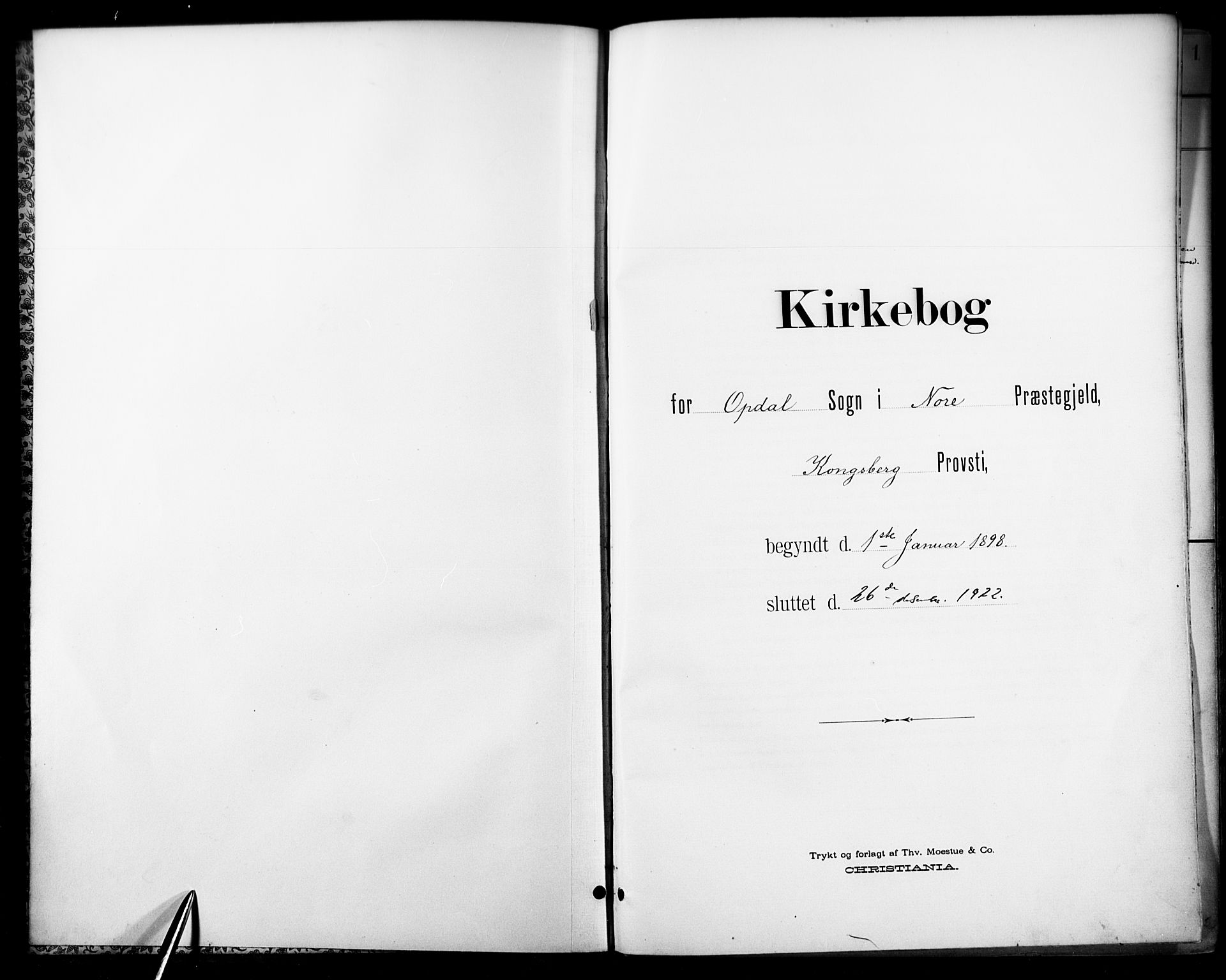 Nore kirkebøker, SAKO/A-238/F/Fc/L0005: Ministerialbok nr. III 5, 1898-1922