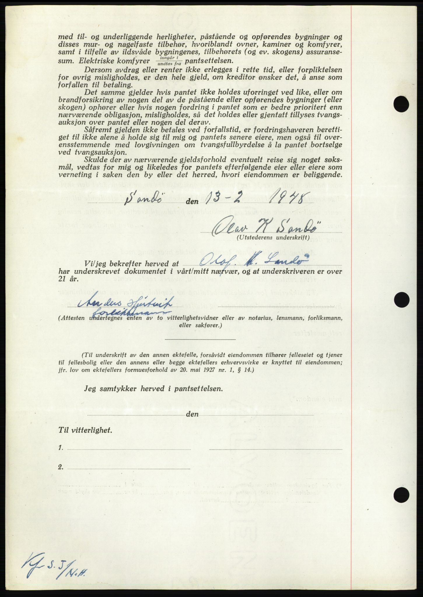 Nordmøre sorenskriveri, AV/SAT-A-4132/1/2/2Ca: Pantebok nr. B98, 1948-1948, Dagboknr: 648/1948