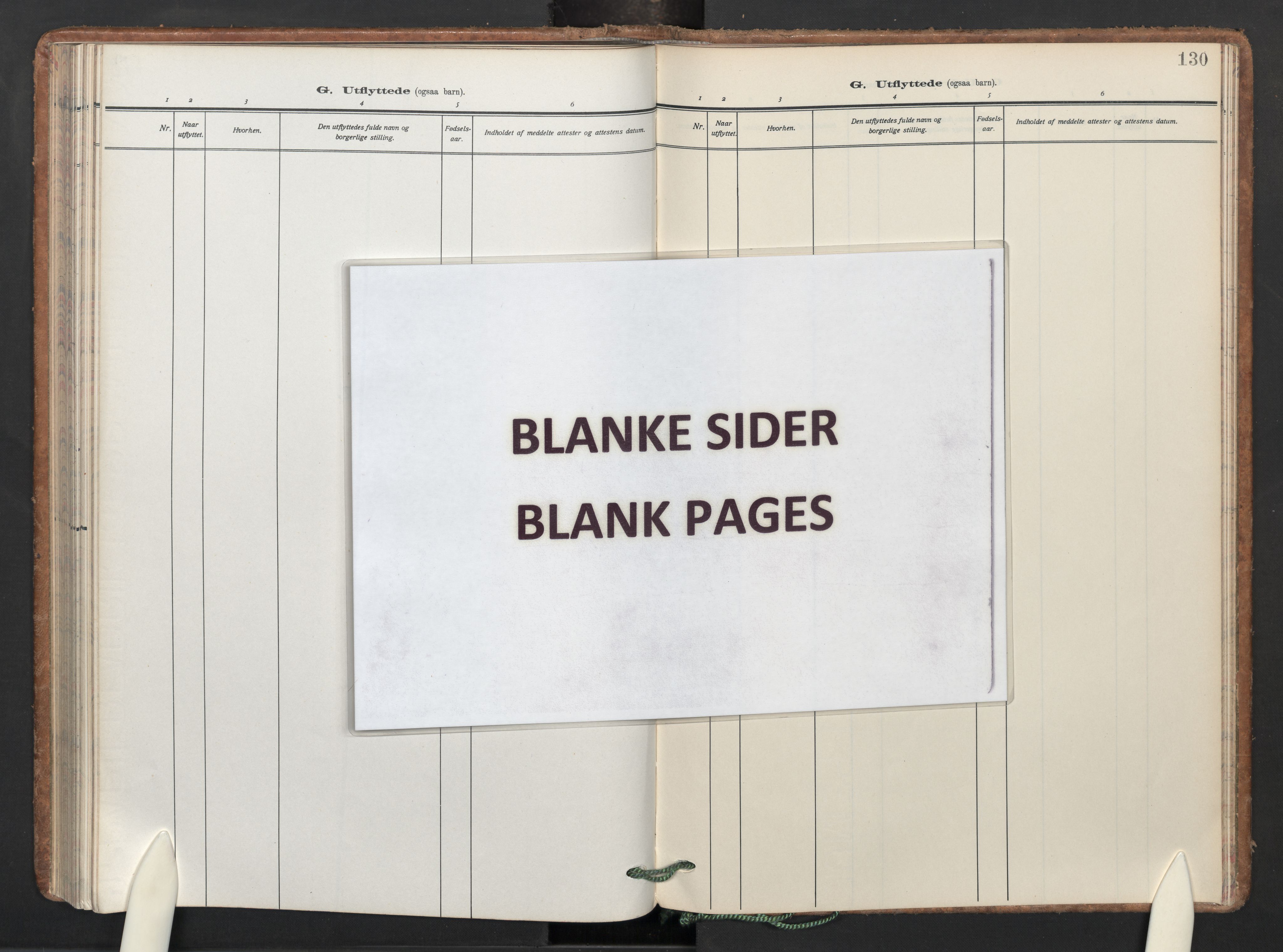 Uranienborg prestekontor Kirkebøker, AV/SAO-A-10877/F/Fa/L0013: Ministerialbok nr. I 13, 1919-1954, s. 130