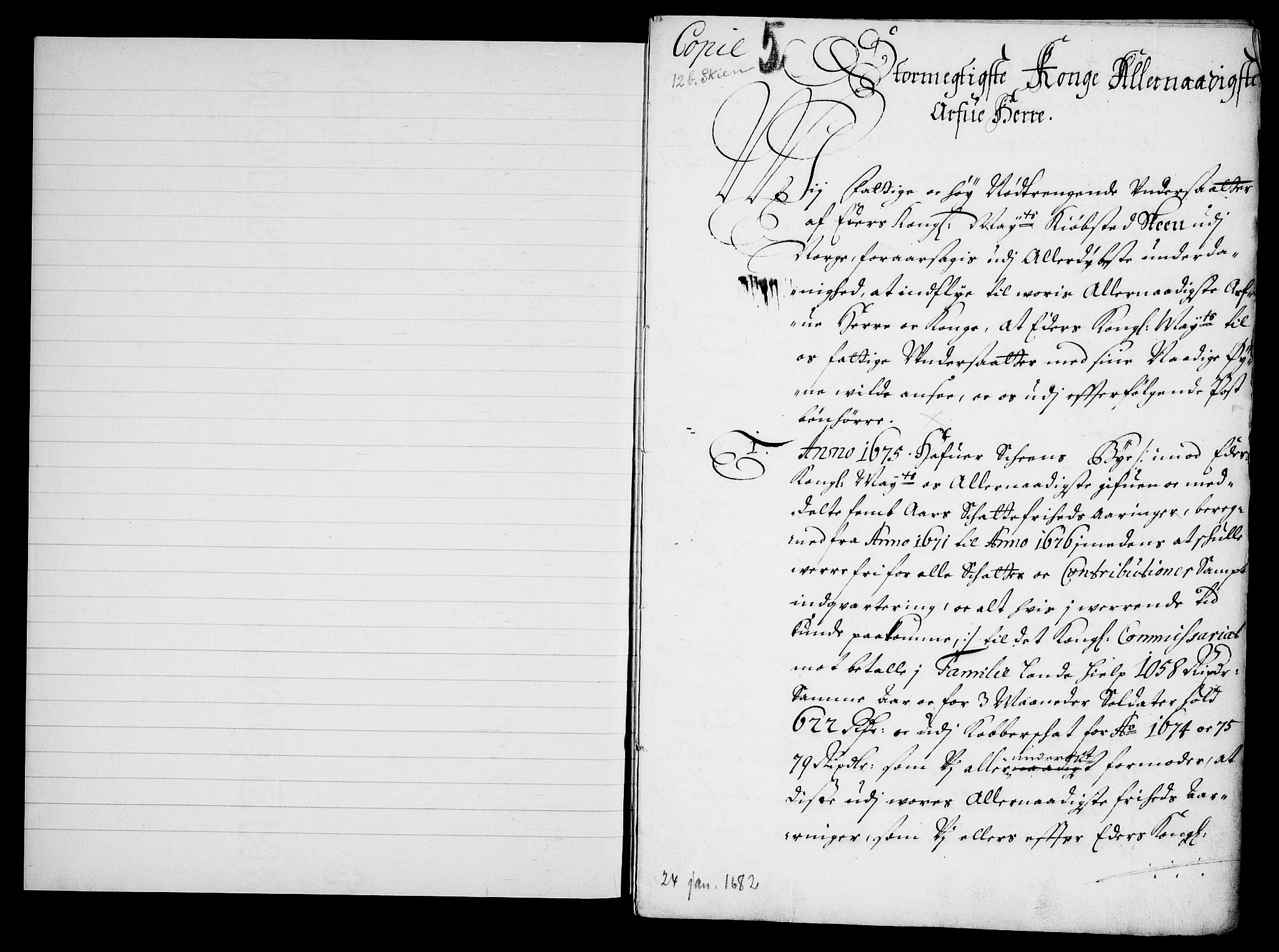 Danske Kanselli, Skapsaker, AV/RA-EA-4061/G/L0019: Tillegg til skapsakene, 1616-1753, s. 98