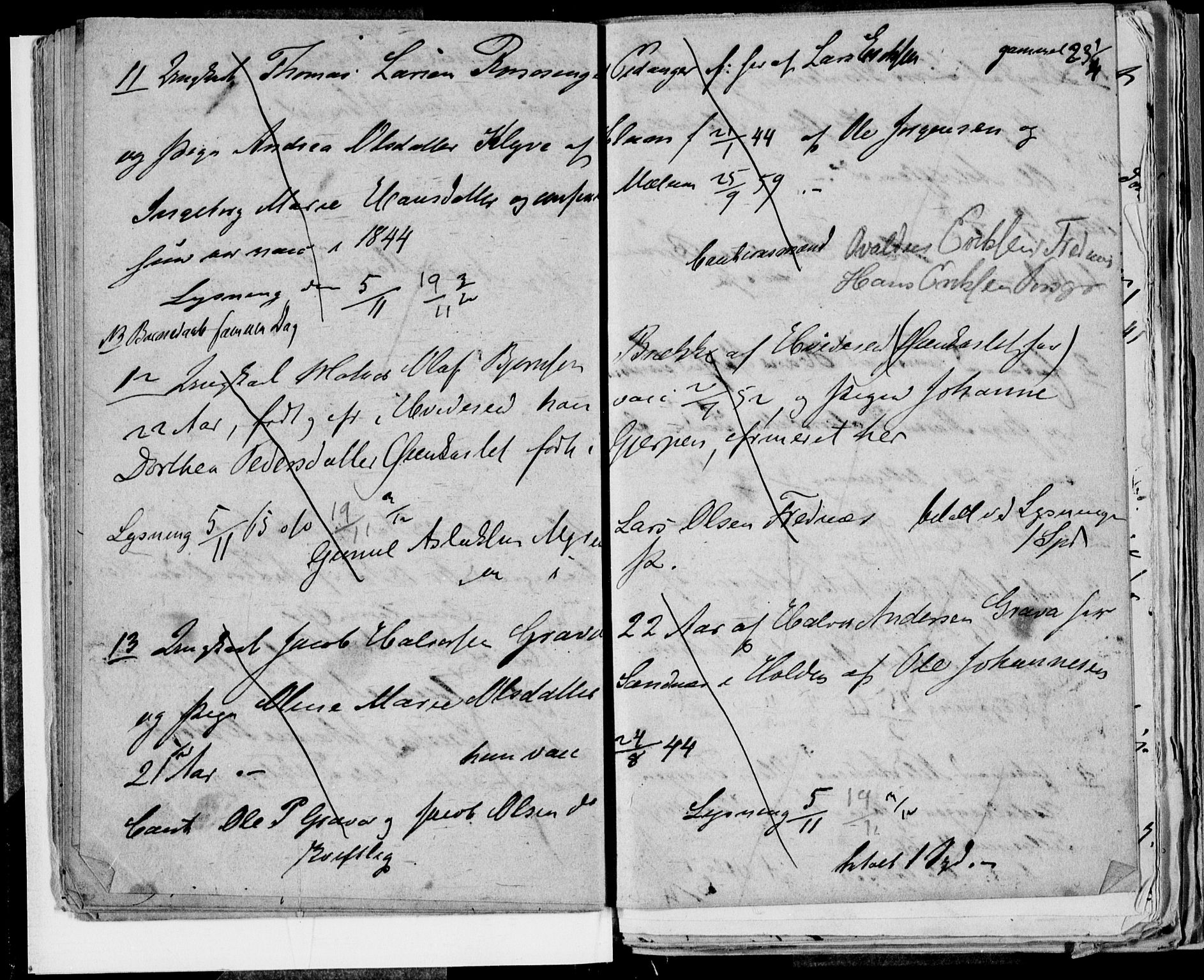Eidanger kirkebøker, AV/SAKO-A-261/H/Ha/L0001: Lysningsprotokoll nr. 1, 1863-1874