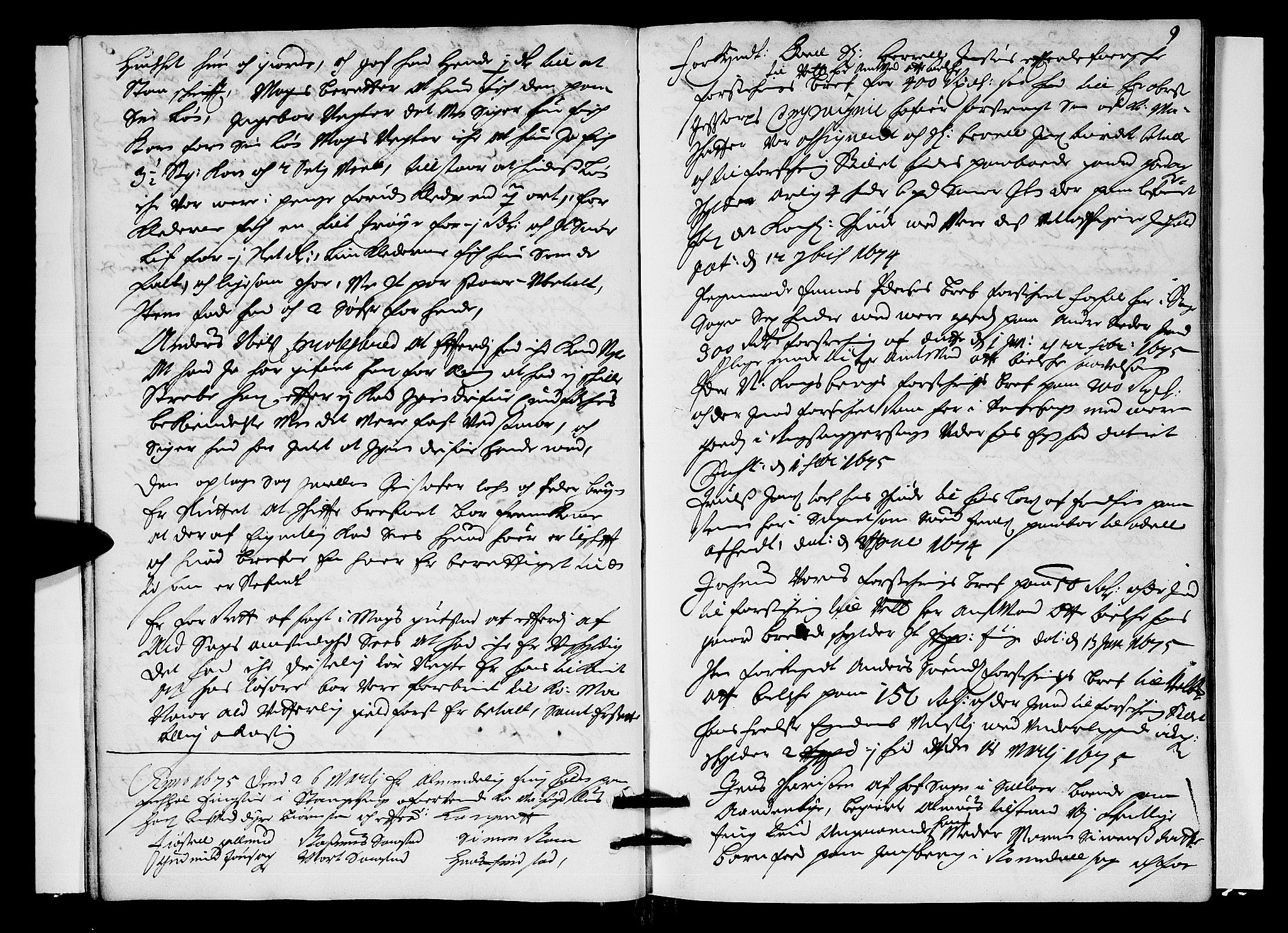 Hedemarken sorenskriveri, SAH/TING-034/G/Gb/L0011: Tingbok, 1675-1676, s. 8b-9a