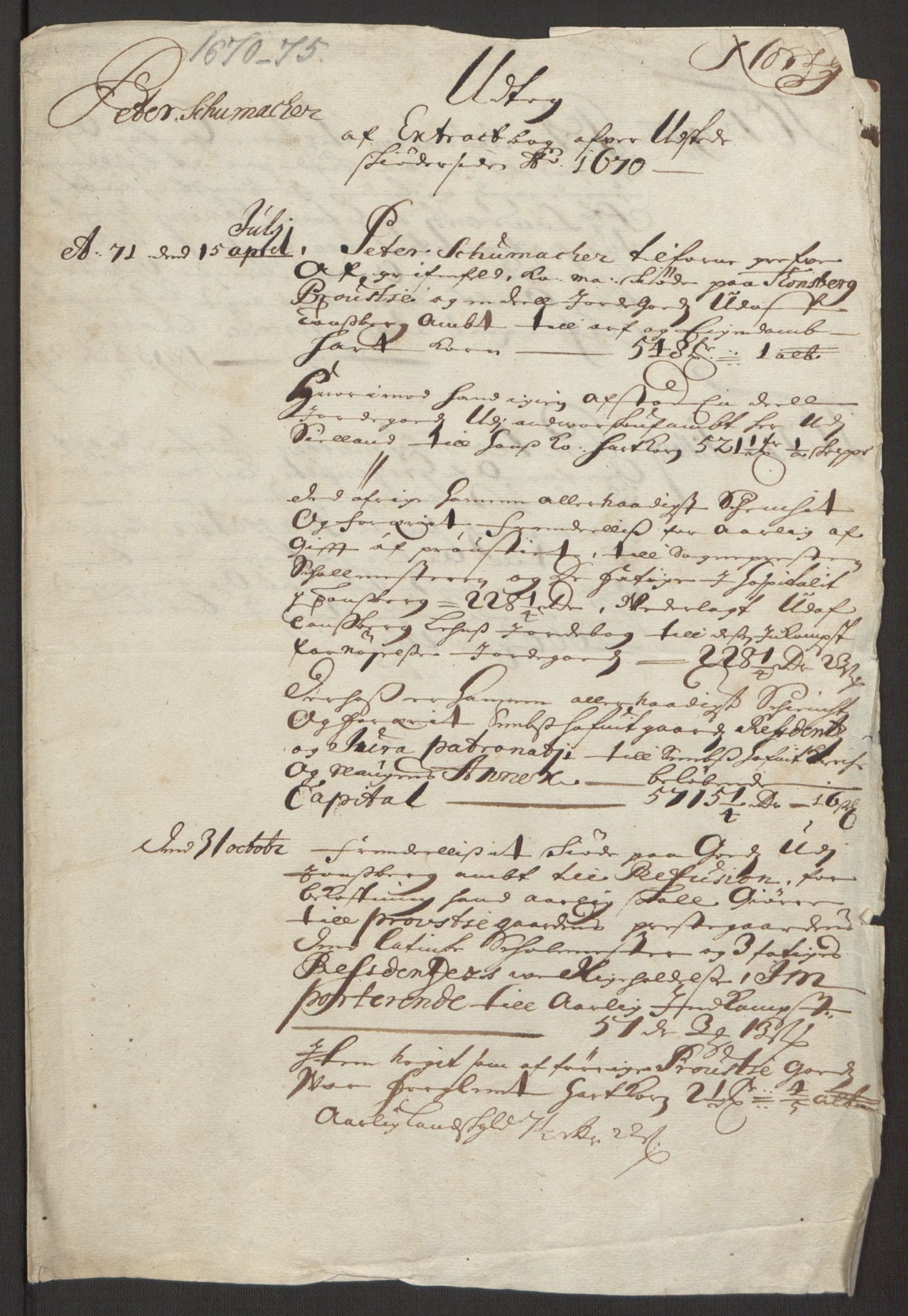 Rentekammeret inntil 1814, Reviderte regnskaper, Fogderegnskap, RA/EA-4092/R32/L1844: Fogderegnskap Jarlsberg grevskap, 1674-1675, s. 379