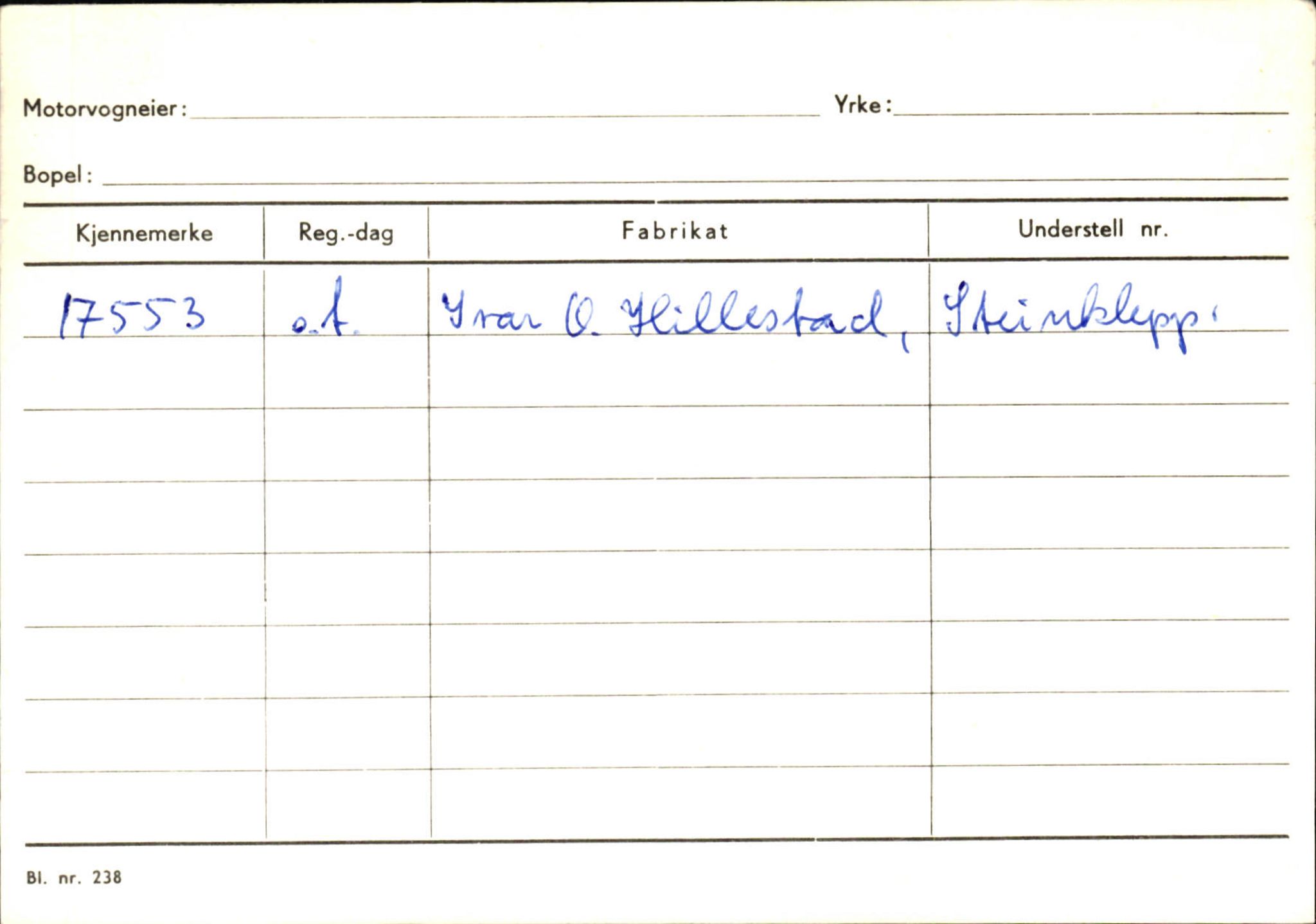 Statens vegvesen, Sogn og Fjordane vegkontor, AV/SAB-A-5301/4/F/L0124: Eigarregister Sogndal A-U, 1945-1975, s. 276