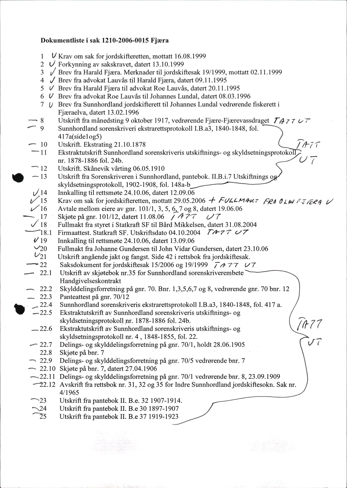 Haugalandet og Sunnhordland jordskifterett, AV/SAB-A-100363/F/Fb/L0005: Gnr. 101 - 126, 1999-2008, s. 1