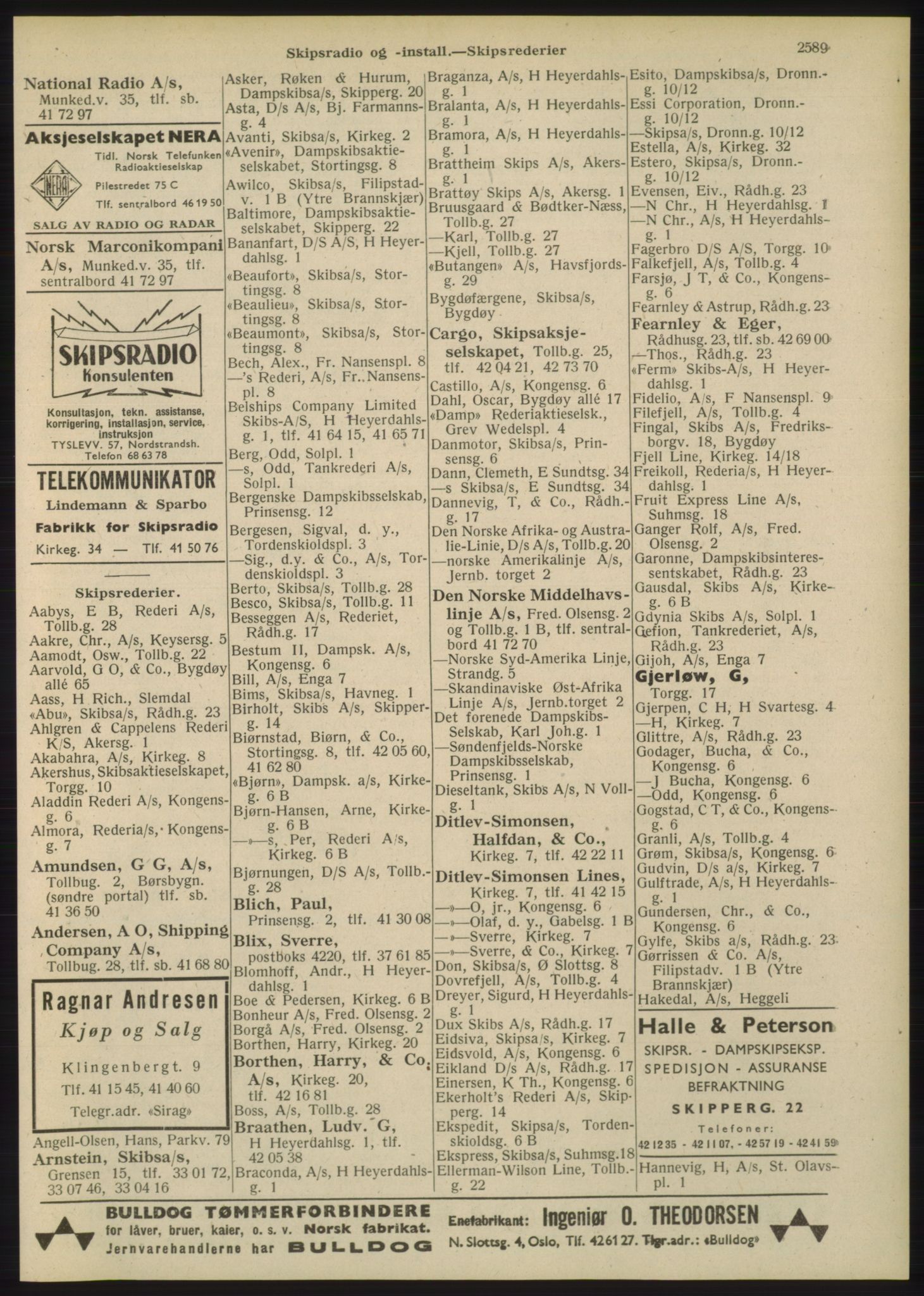 Kristiania/Oslo adressebok, PUBL/-, 1948, s. 2589