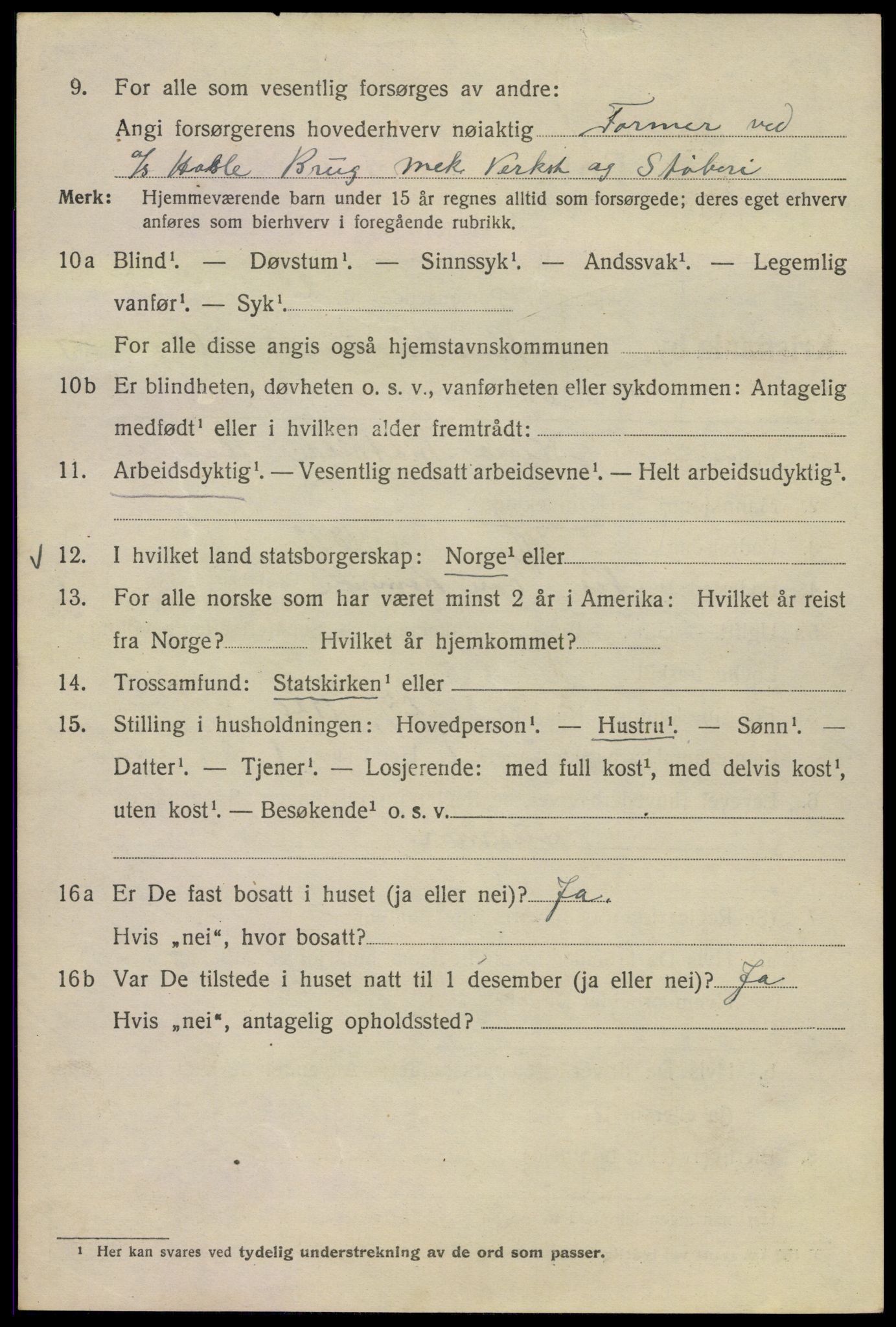 SAO, Folketelling 1920 for 0301 Kristiania kjøpstad, 1920, s. 473248